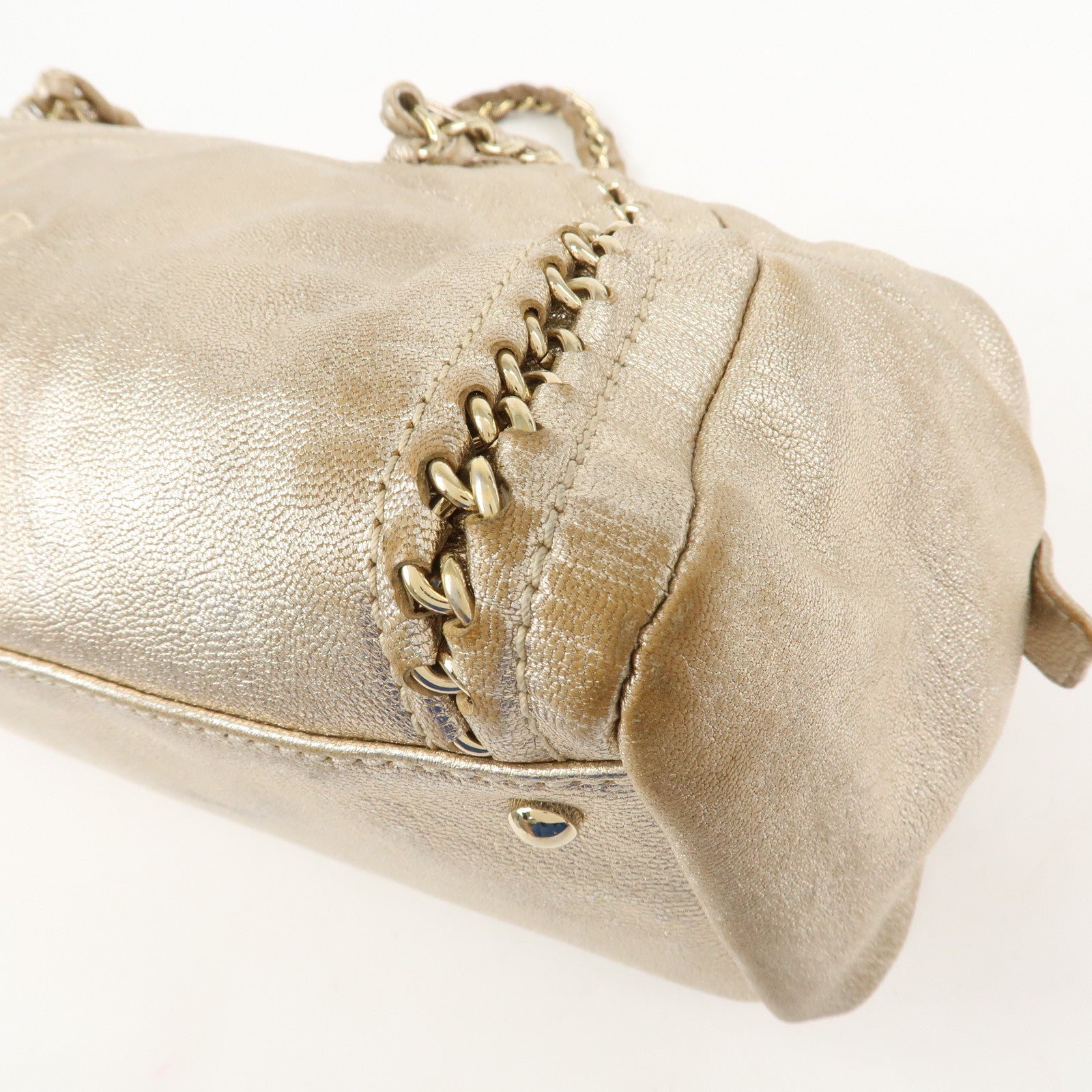 CHANEL Luxury Line COCO Mark Leather Boston Bag Shoulder Bag A31405