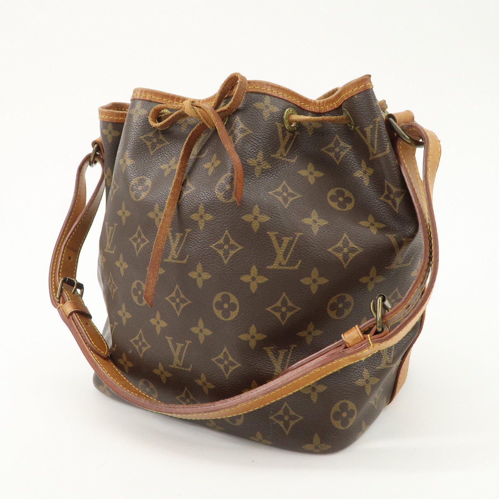 Louis Vuitton Monogram Petit Noe Shoulder Bag Brown M42226 Used