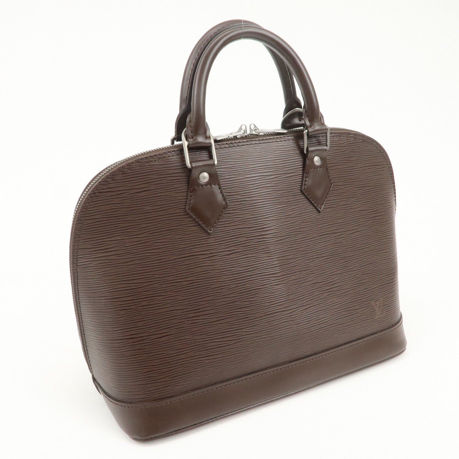Louis Vuitton Epi Leather Alma Hand Bag Mocha M5214D