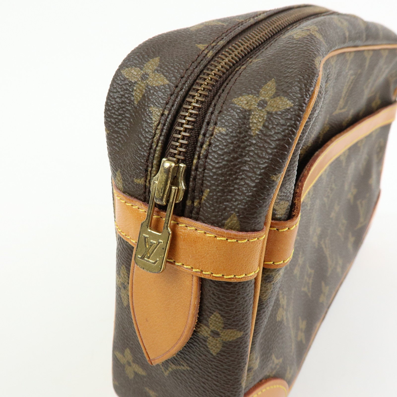 Louis Vuitton Monogram Compiegne 28 Pouch Clutch Bag Brown M51845