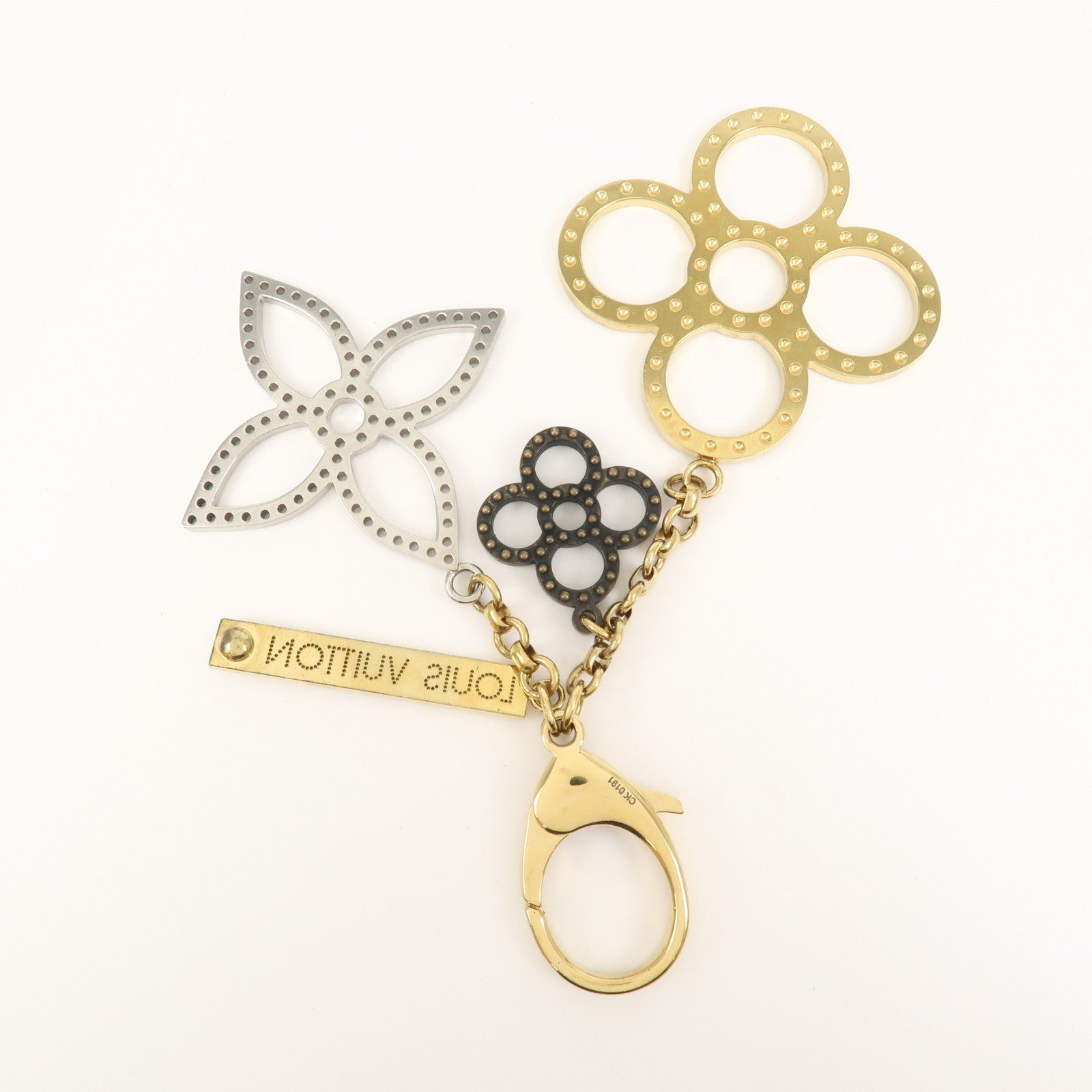 Louis Vuitton Bijoux Sac Tapage Metal Bag Charm Gold Silver M65090