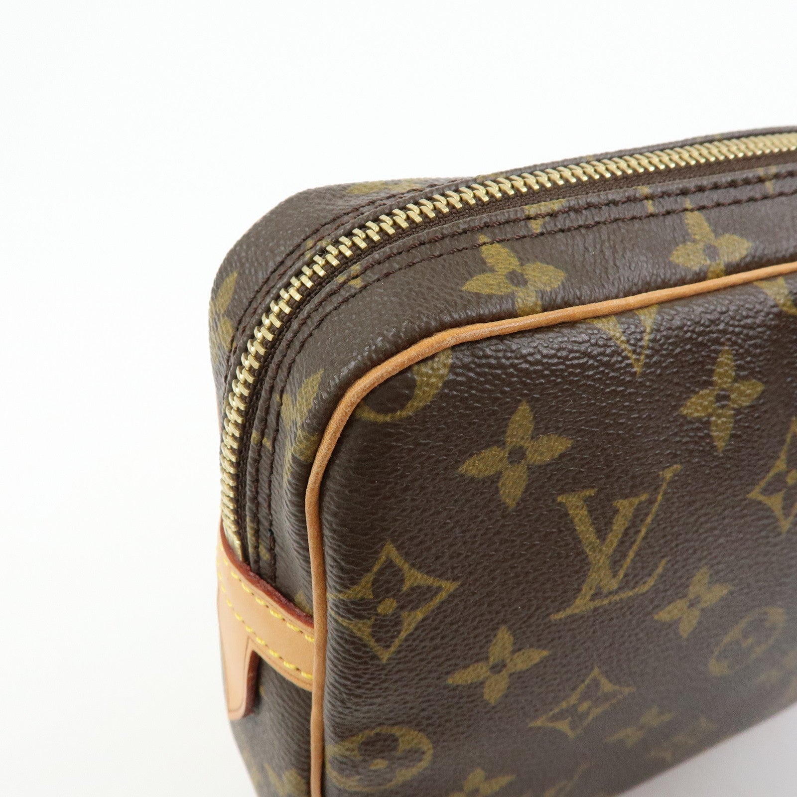 Louis Vuitton Monogram Marly Dragonne GM Clutch Bag Brown M51825