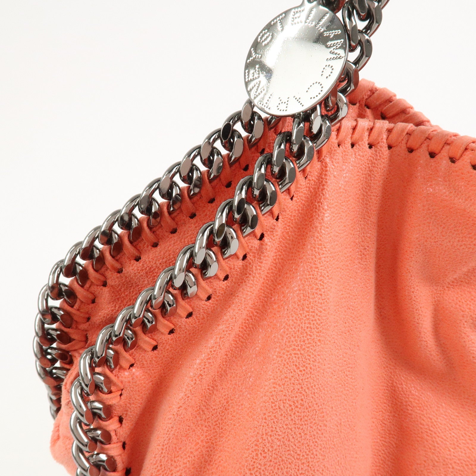 STELLA MCCARTNEY Falabella Fold-Over Tote 2Way Bag Orange