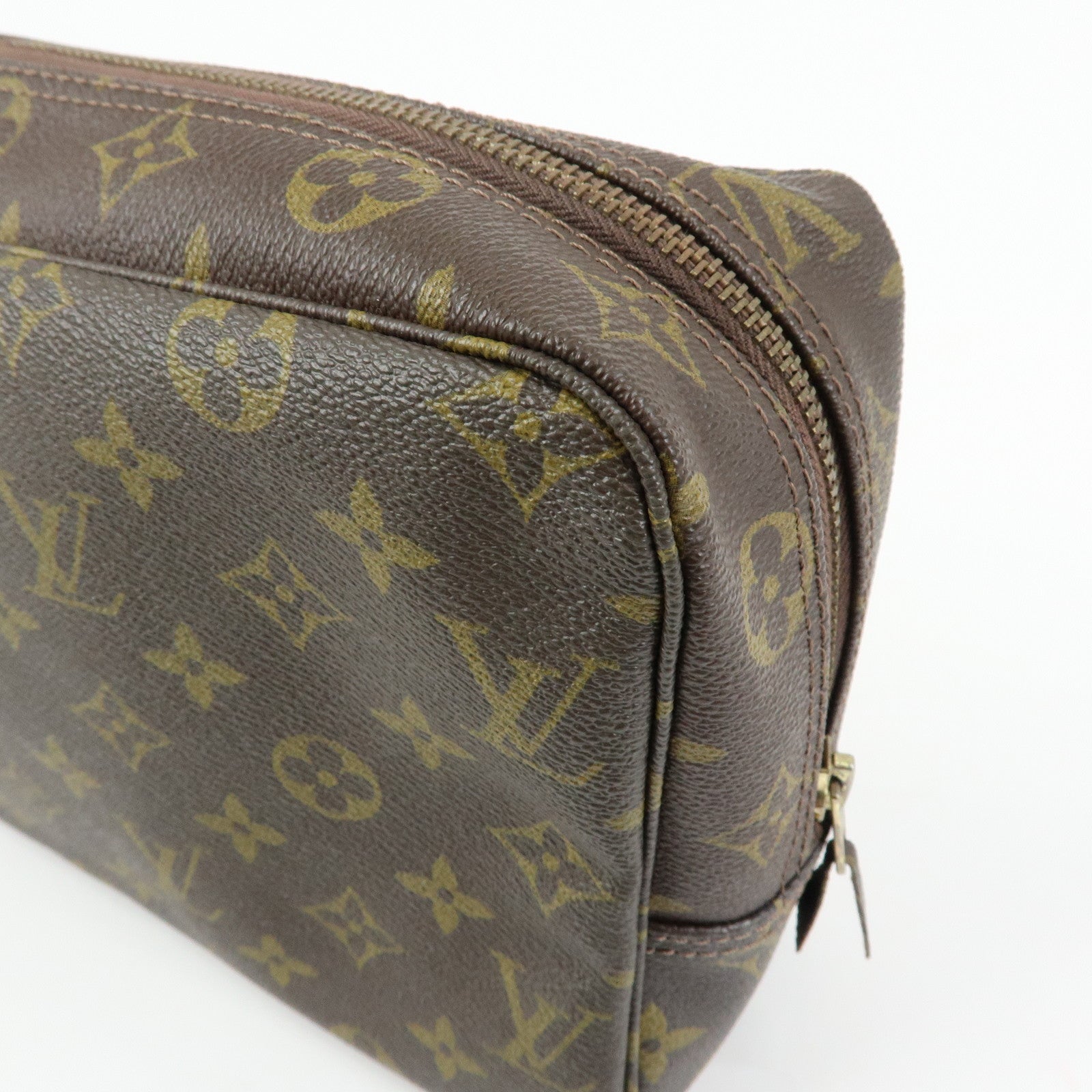 Louis Vuitton Monogram Trousse Toilette 27 Pouch Brown M47522