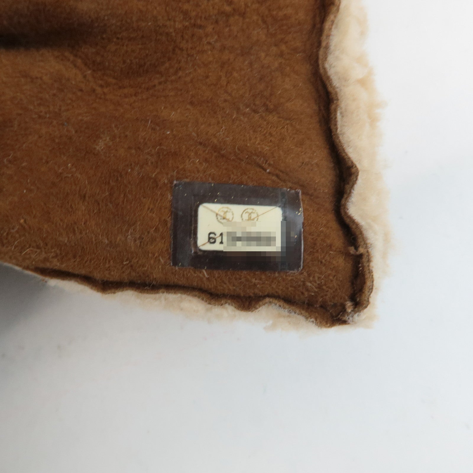 CHANEL Chocolate Bar Suede Mouton Shoulder Bag Hand Bag Brown Used