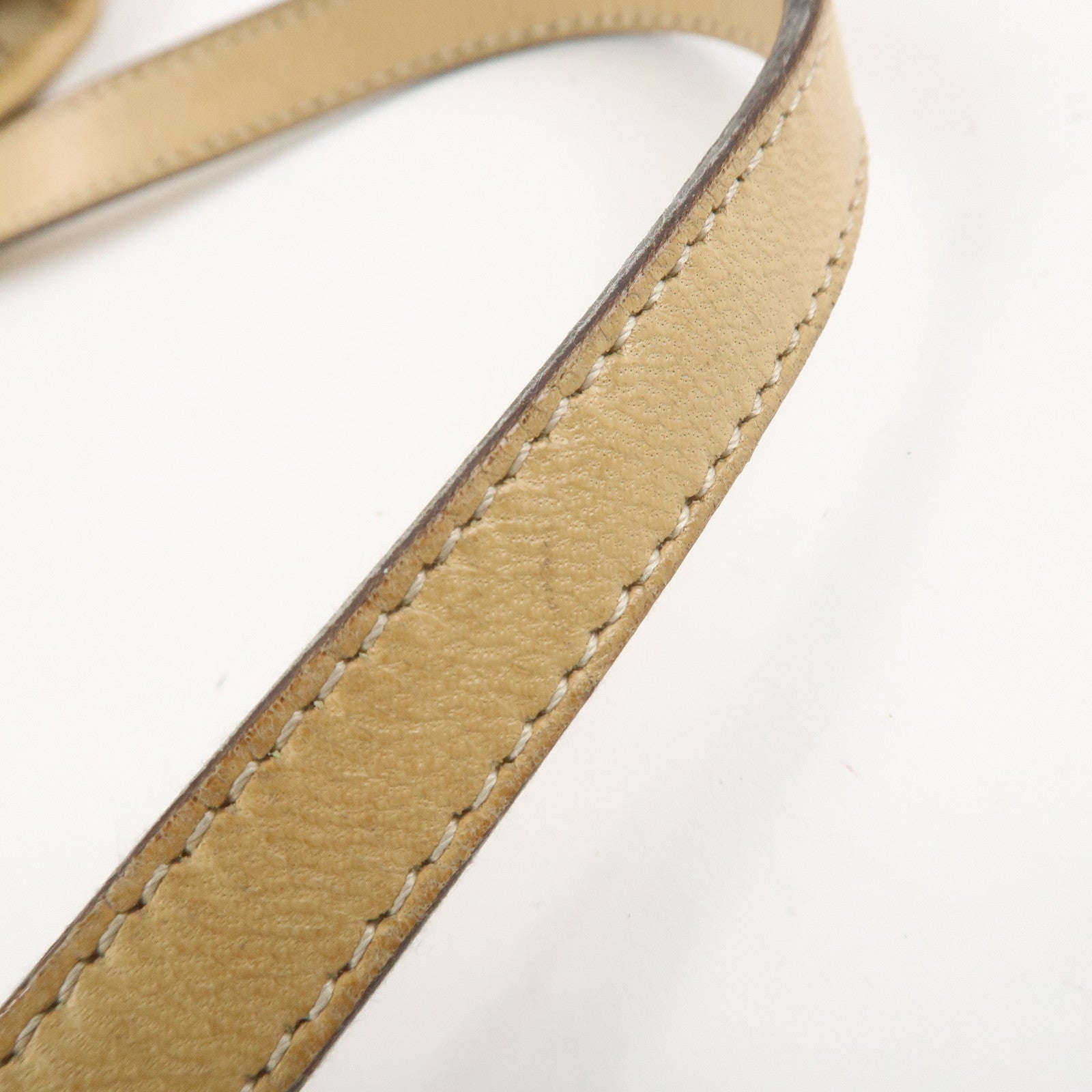 Christian Dior Trotter Leather Canvas Tote Bag Shoulder Bag Beige
