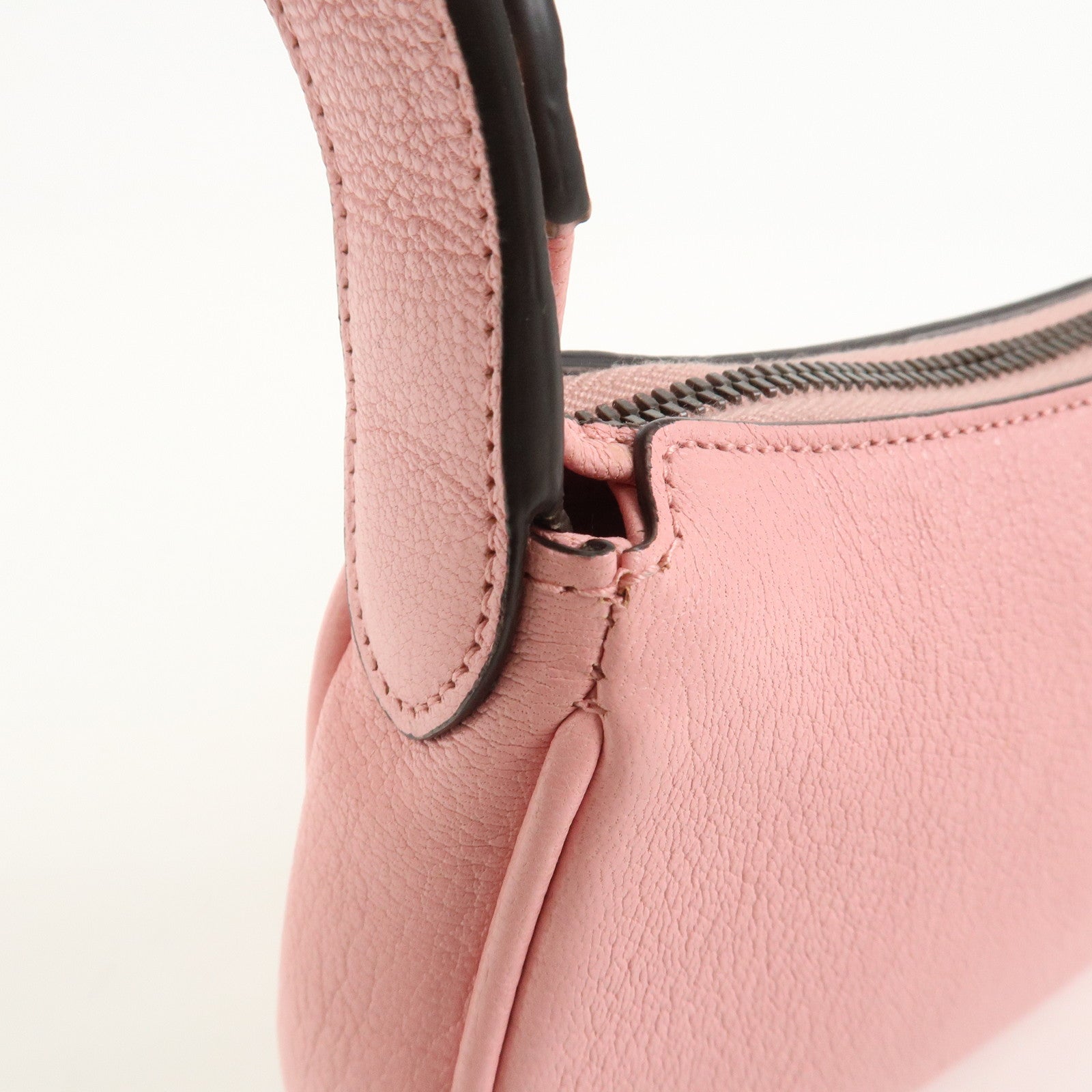 GUCCI GG Marmont Aphrodite Leather Small Hand Bag Pink 739076