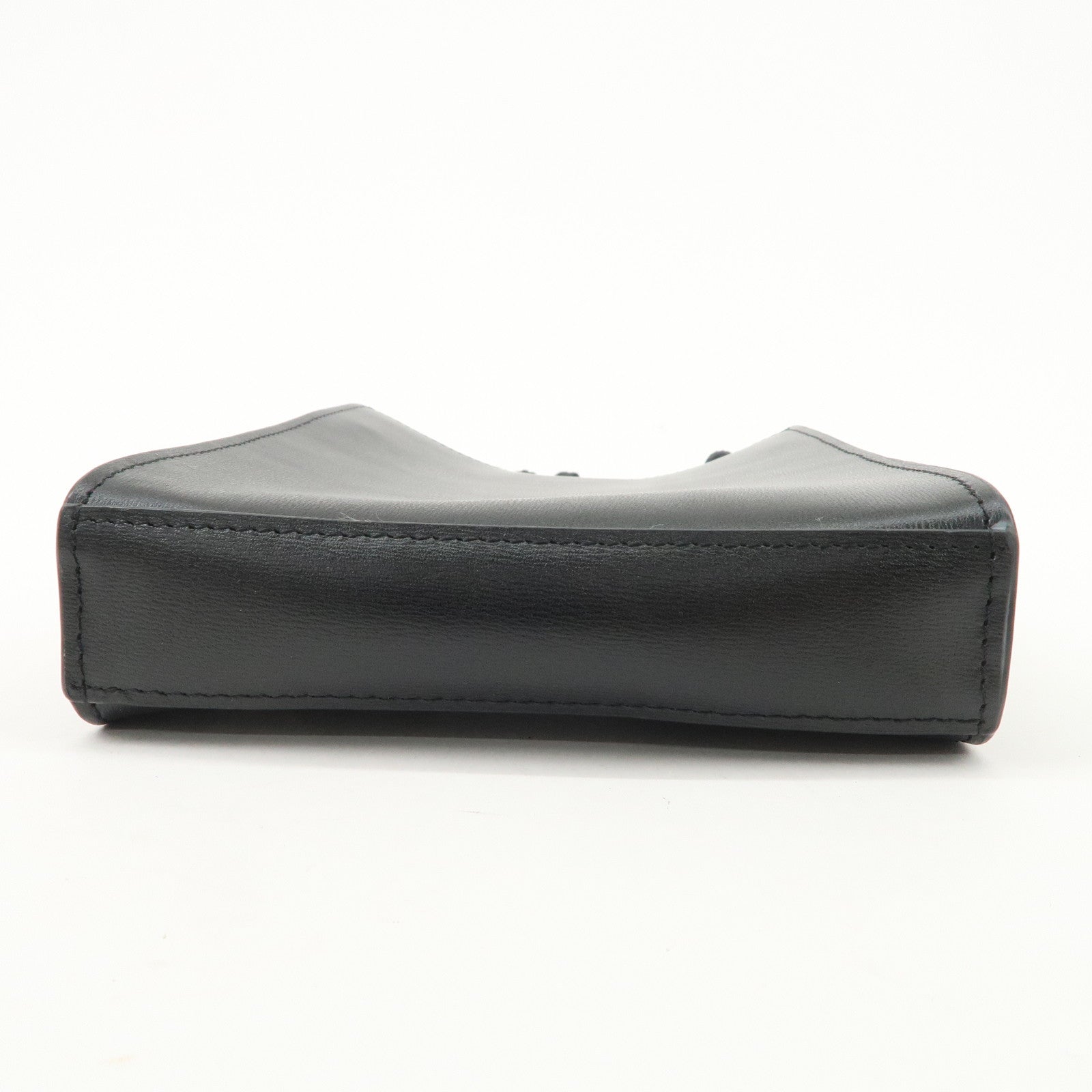 Jil Sander Leather Tangle Bag Shoulder Bag Black