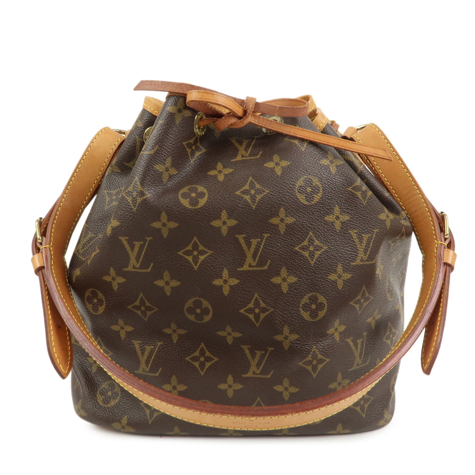 Louis Vuitton Monogram Petit Noe Shoulder Bag Brown M42226