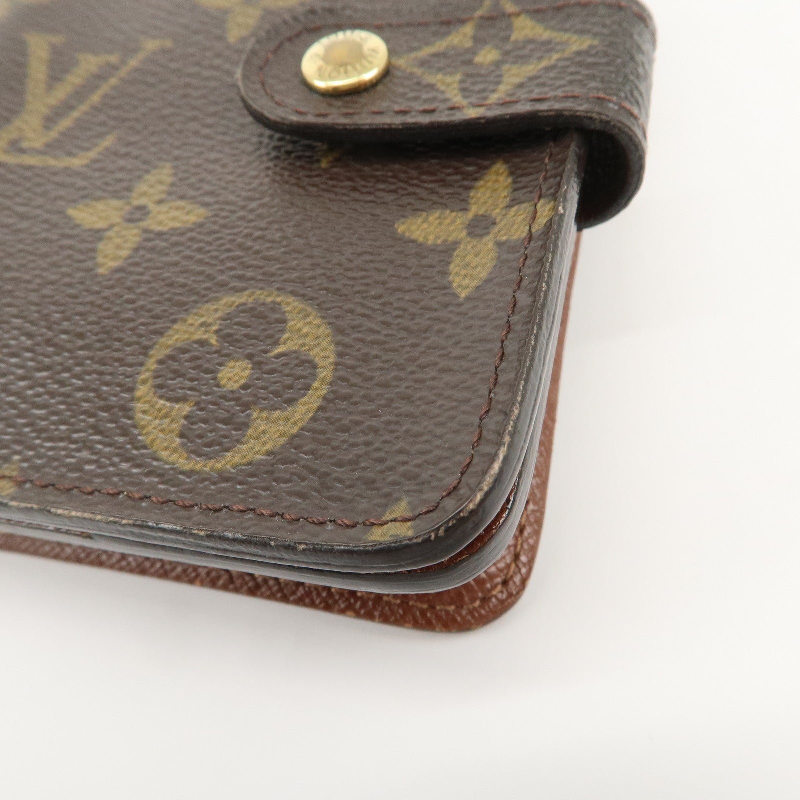 Louis Vuitton Monogram Canvas Compact Zippy Wallet Brown M61667
