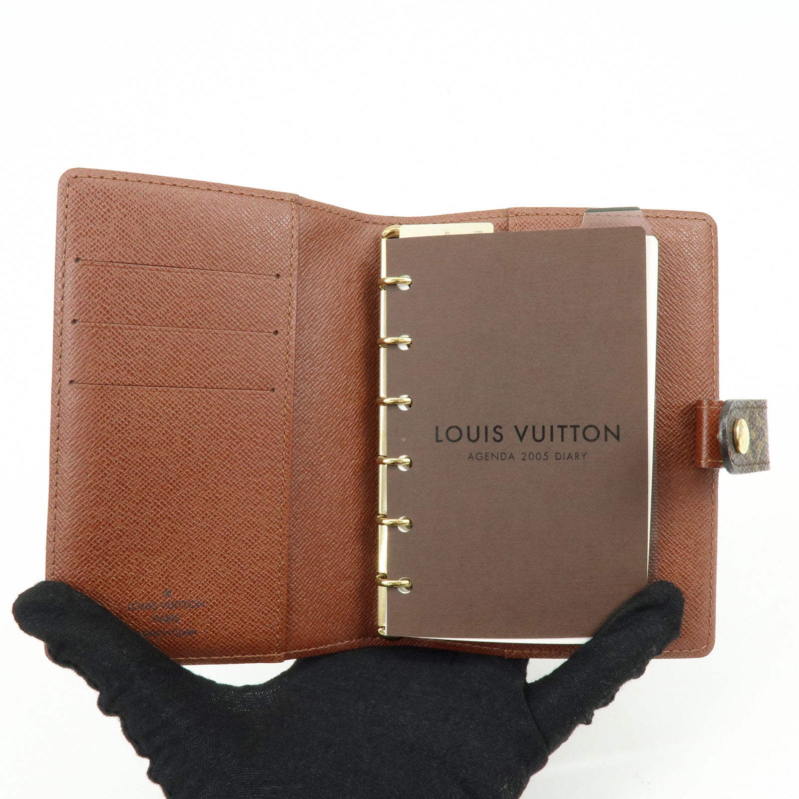 Louis Vuitton Monogram Agenda PM Planner Cover Brown R20005