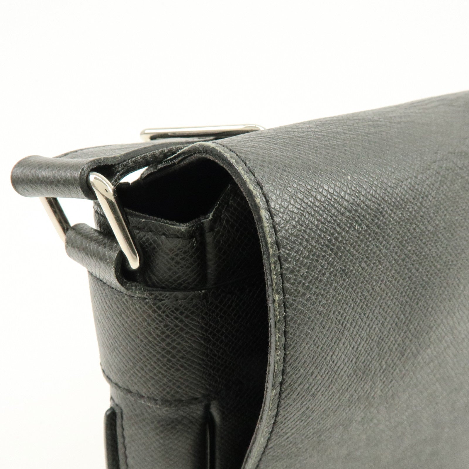 Louis Vuitton Taiga Leather Victor Shoulder Bag Ardoise M30142