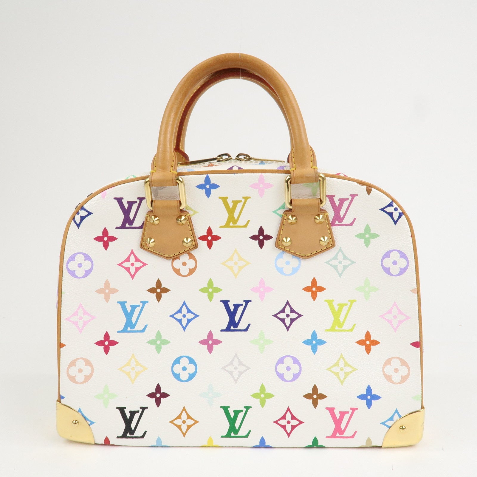 Louis Vuitton Monogram Multicolor Trouville Hand Bag Blanc M92663