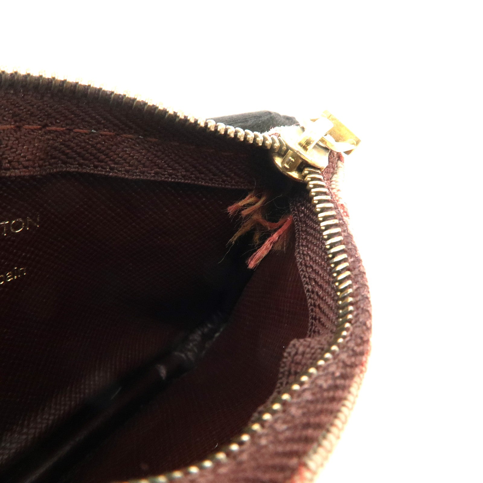 Louis Vuitton Monogram Mini Lin Set of 2 Coin Case M92238 M63805 Used