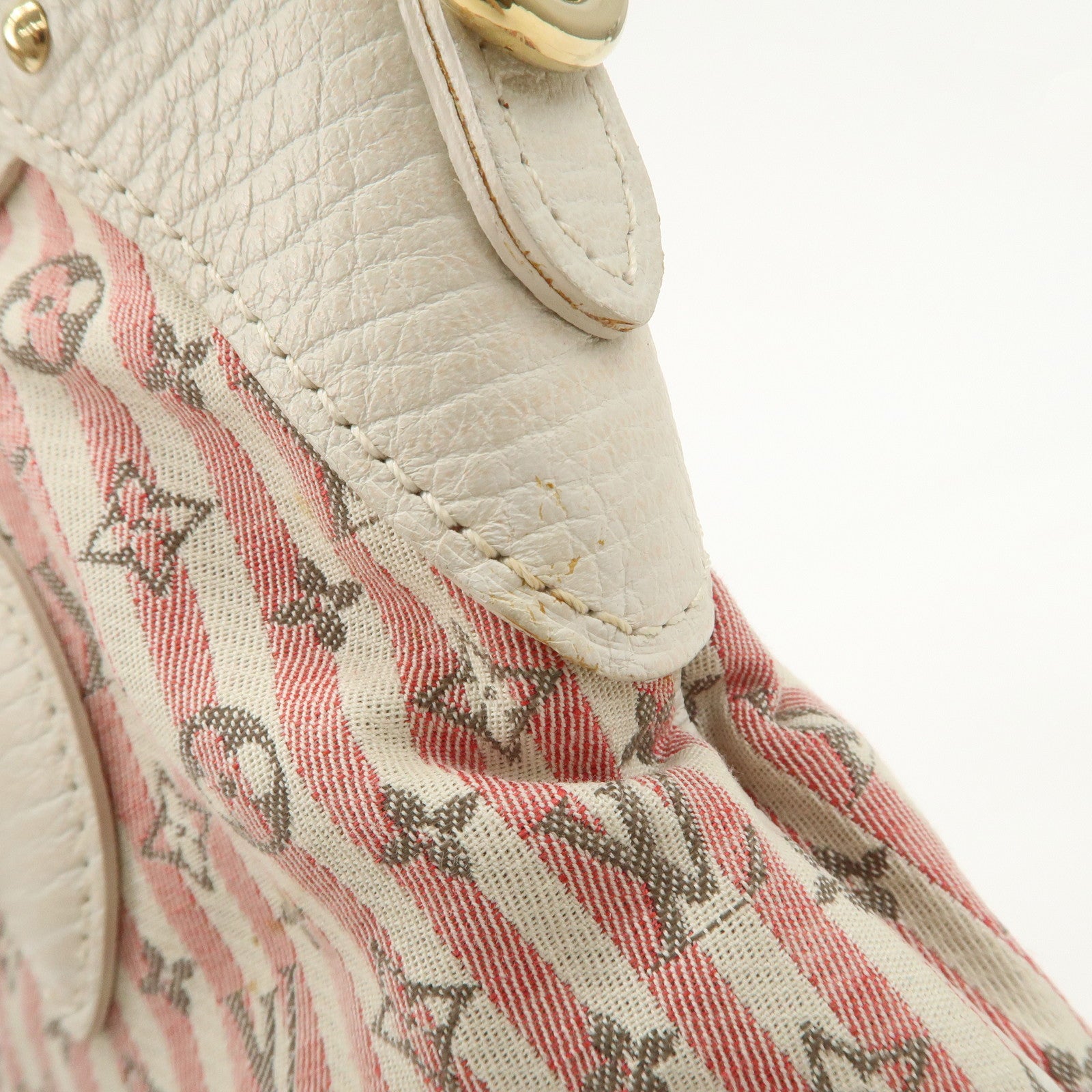 Louis Vuitton Monogram Mini Lin Marina PM 2Way Bag Pink M95495 Used