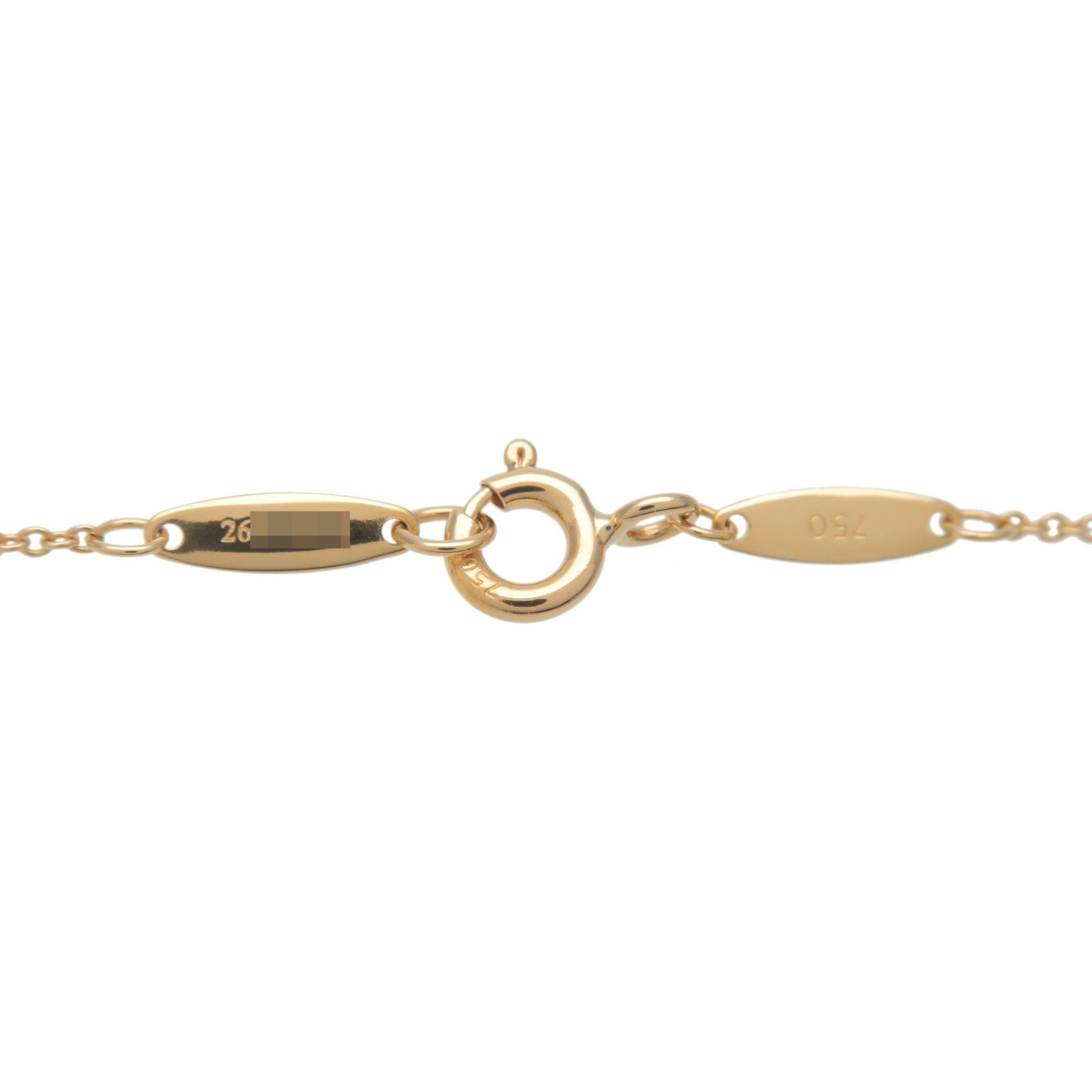 Tiffany & Co Elsa Peretti By the Yard 1P Diamond K18YG Necklace