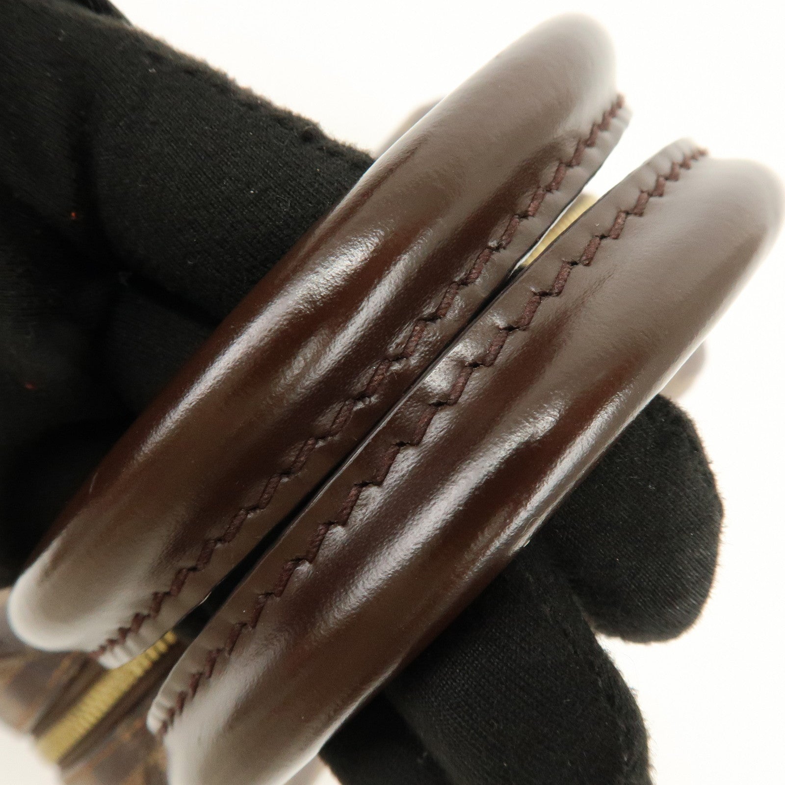 Louis Vuitton Damier Ebene Rivera Mini Hand Bag Brown N41436