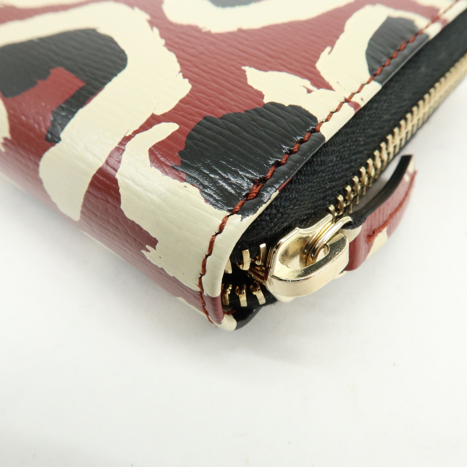 GUCCI Interlocking G Leather Round Zippy Long Wallet Red 309705
