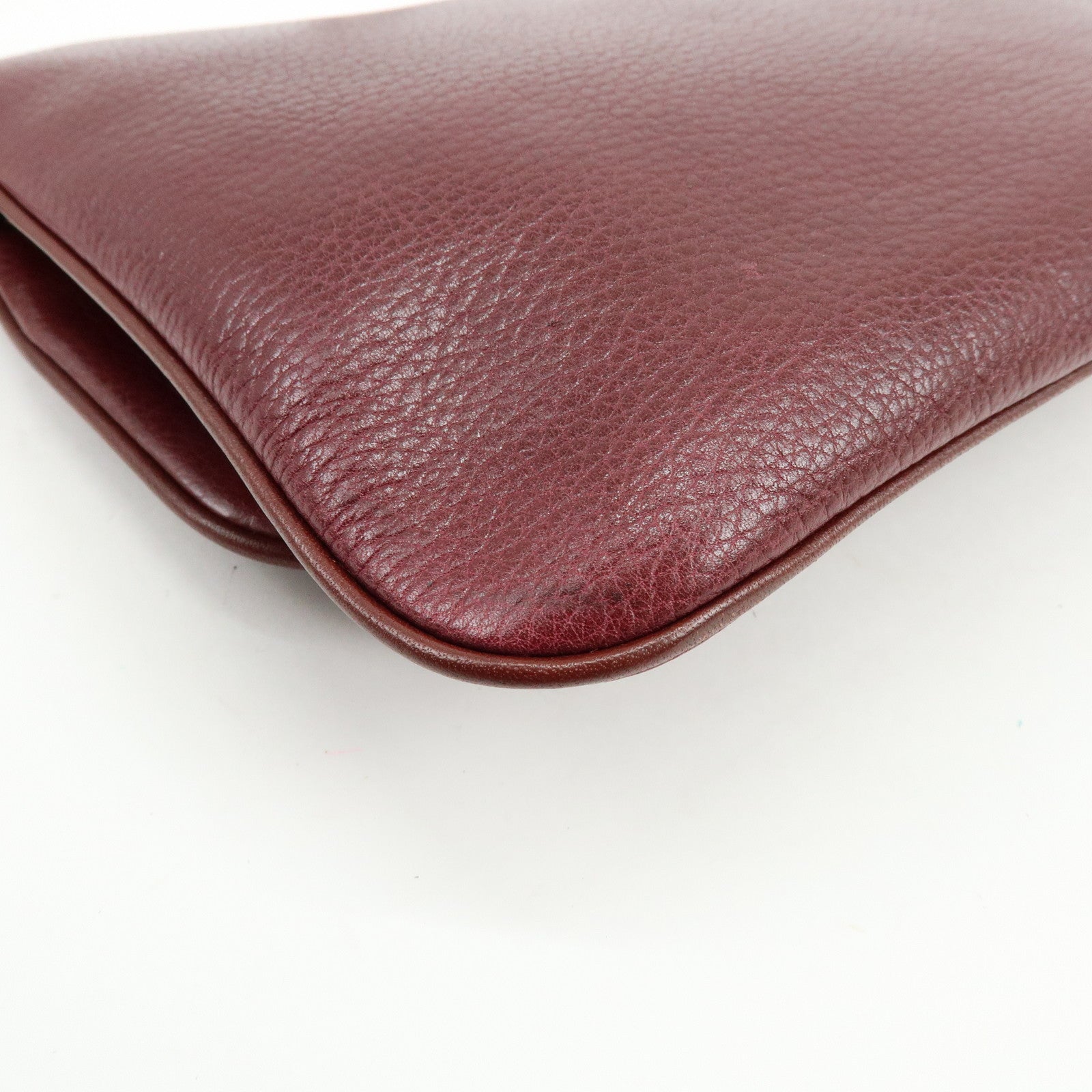 Cartier Must de Cartier Leather Shoulder Bag Crossbody Bag Bordeaux