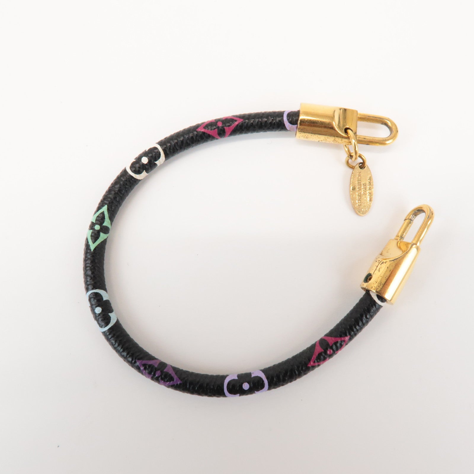 Louis Vuitton Monogram Bracelet Luck It Multicolor Noir M6603
