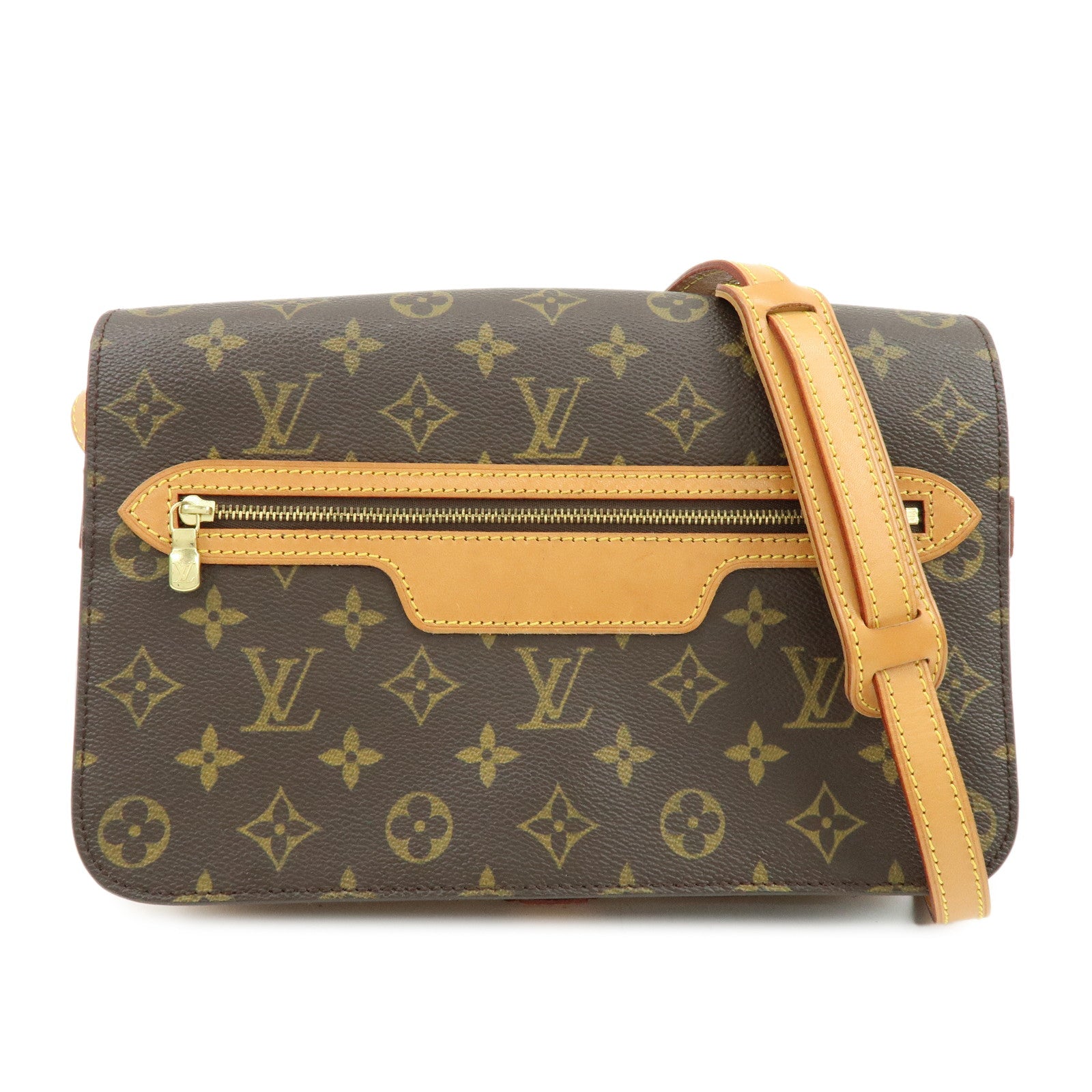 Louis Vuitton Monogram Saint Germain 28 Shoulder Bag Brown M51207