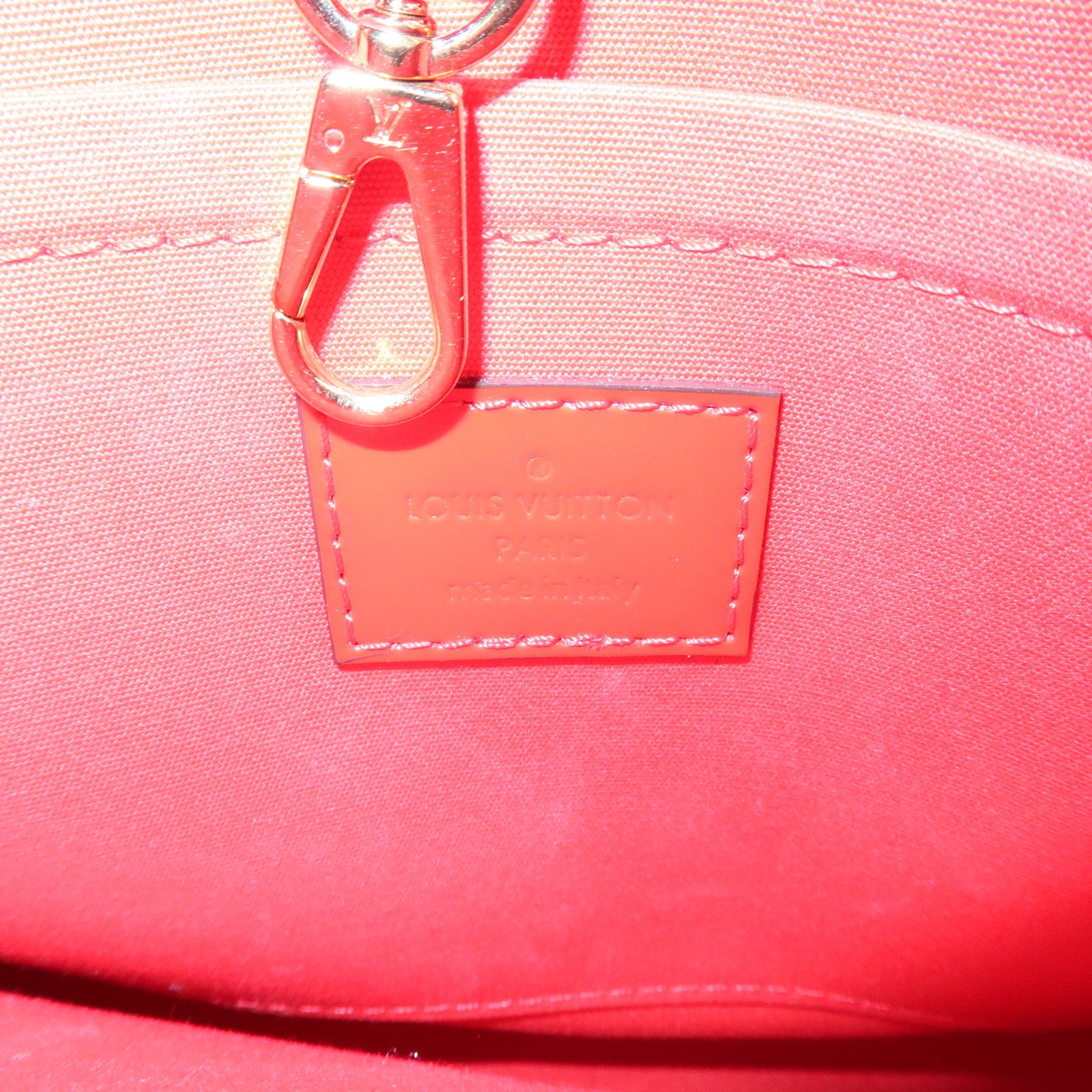 Louis Vuitton Monogram Vernis Montaigne BB 2Way Bag Cerise M50170