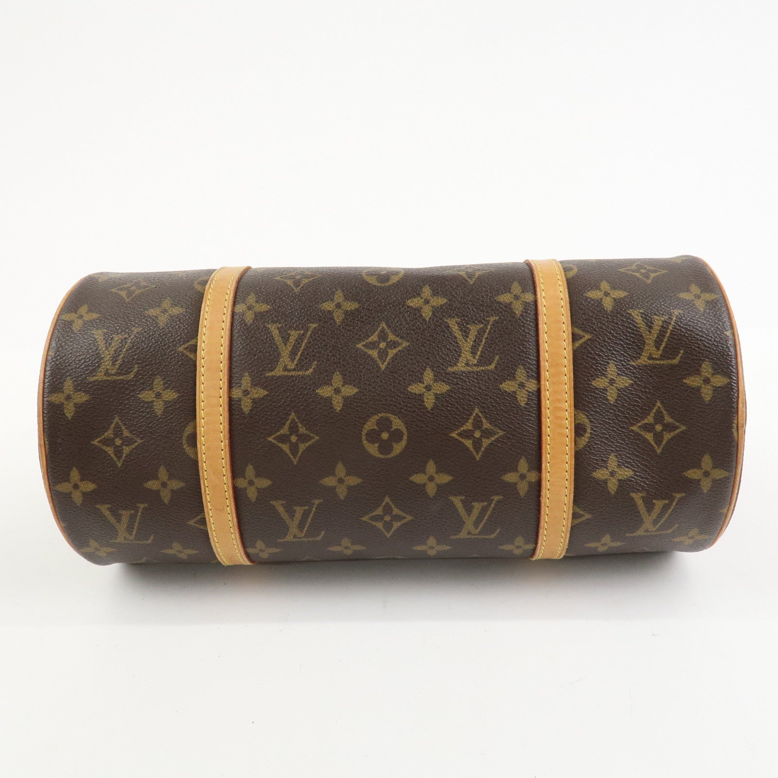 Louis Vuitton Monogram Papillon 30 Hand Bag Brown M51385