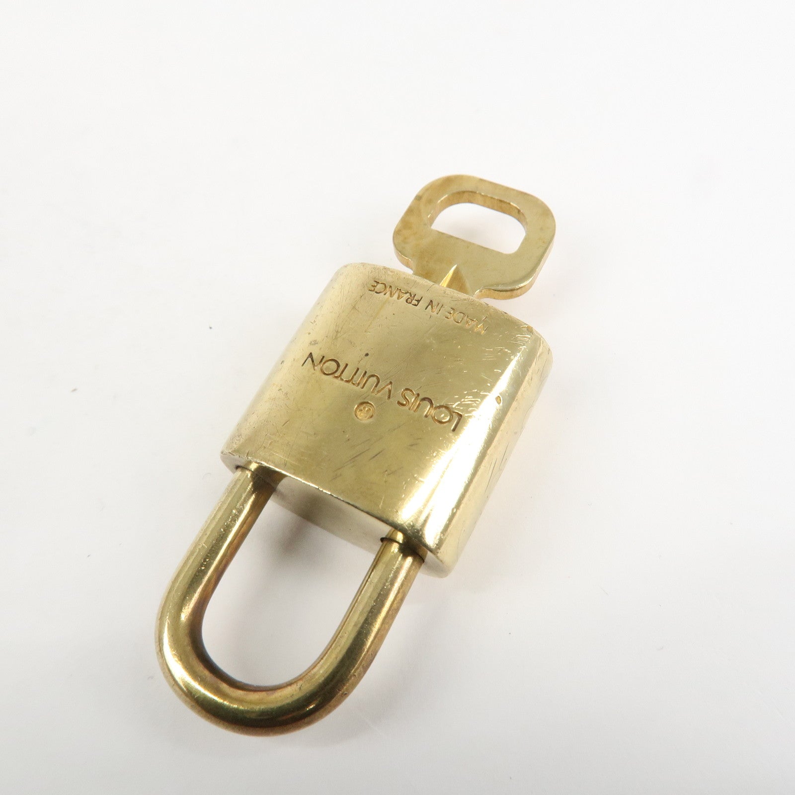 Louis Vuitton Set of 10 Lock & Key Cadena Key Lock Metal Gold