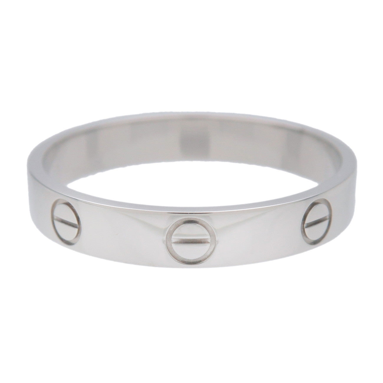 Cartier Mini Love Ring K18 750WG White Gold #61 US9.5 EU61 HK21