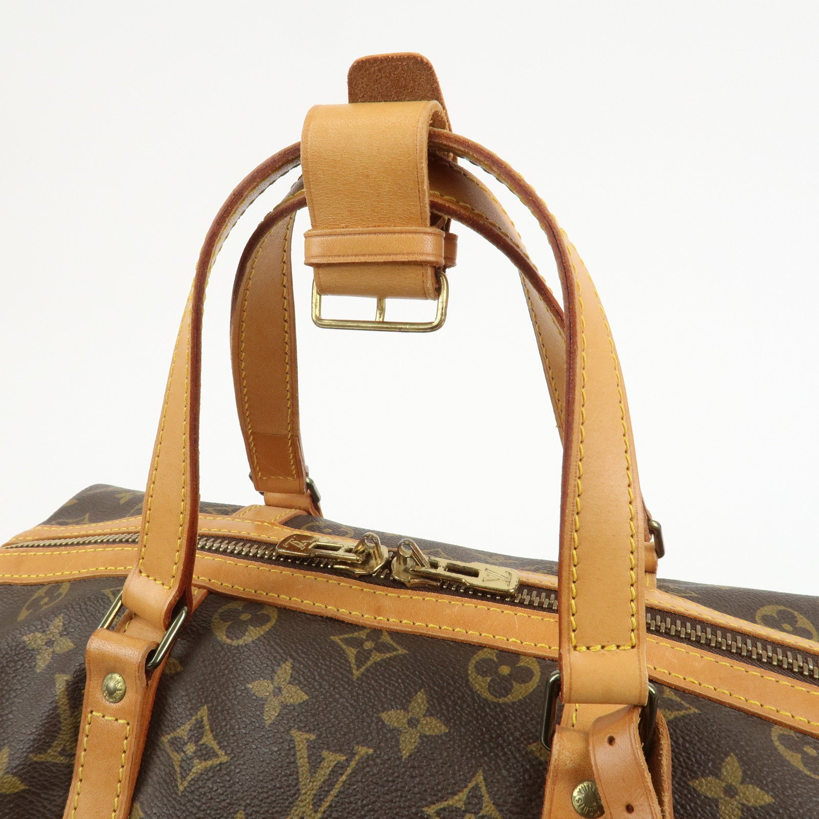 Louis Vuitton Monogram Sac Souple 35 Boston Bag Brown M41626