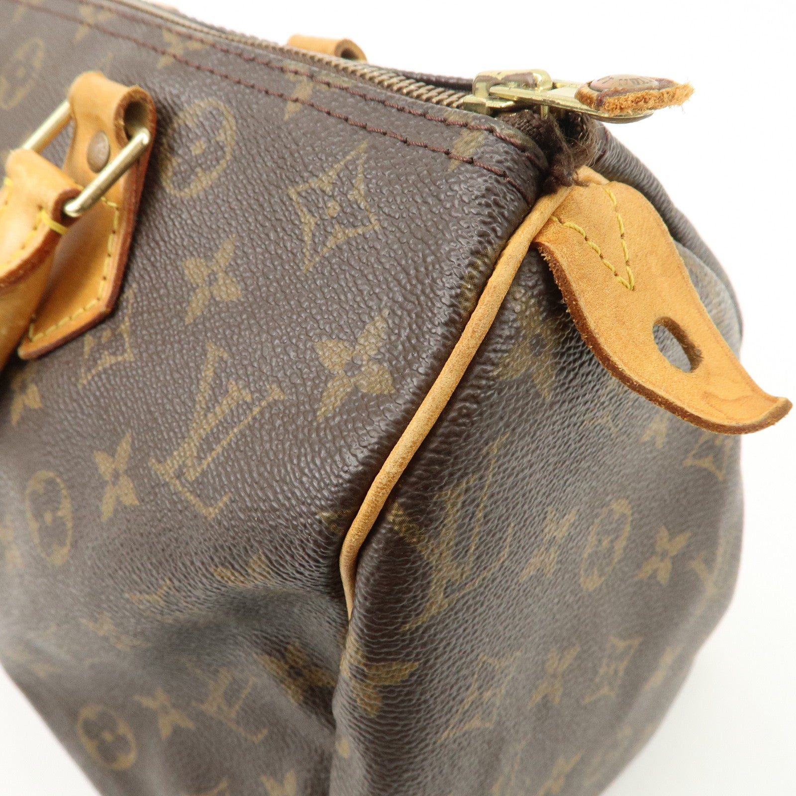 Louis Vuitton Monogram Speedy 30 Boston Bag Hand Bag Brown M41526 Used
