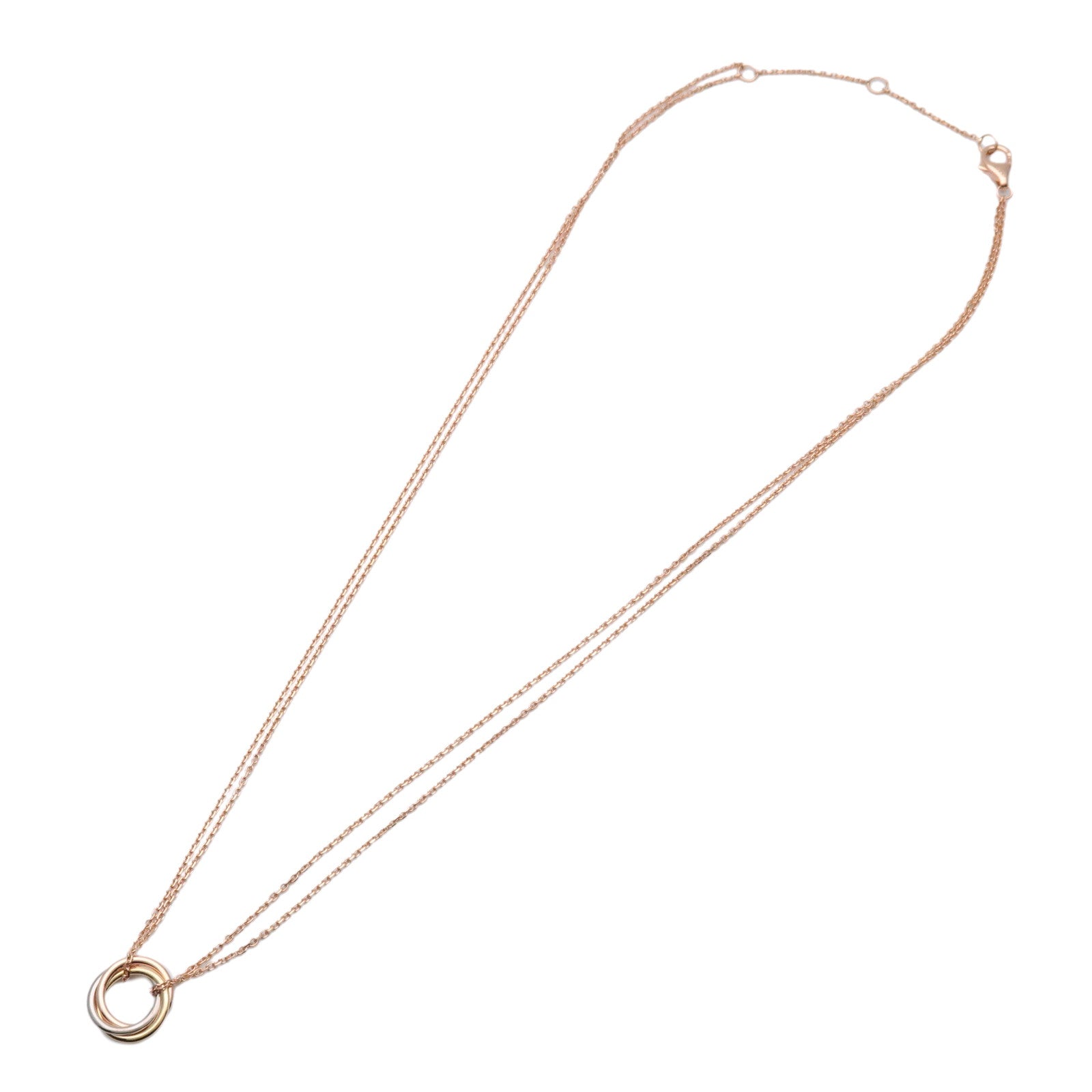 Cartier Sweet Trinity K18 750YG/WG/PG Necklace