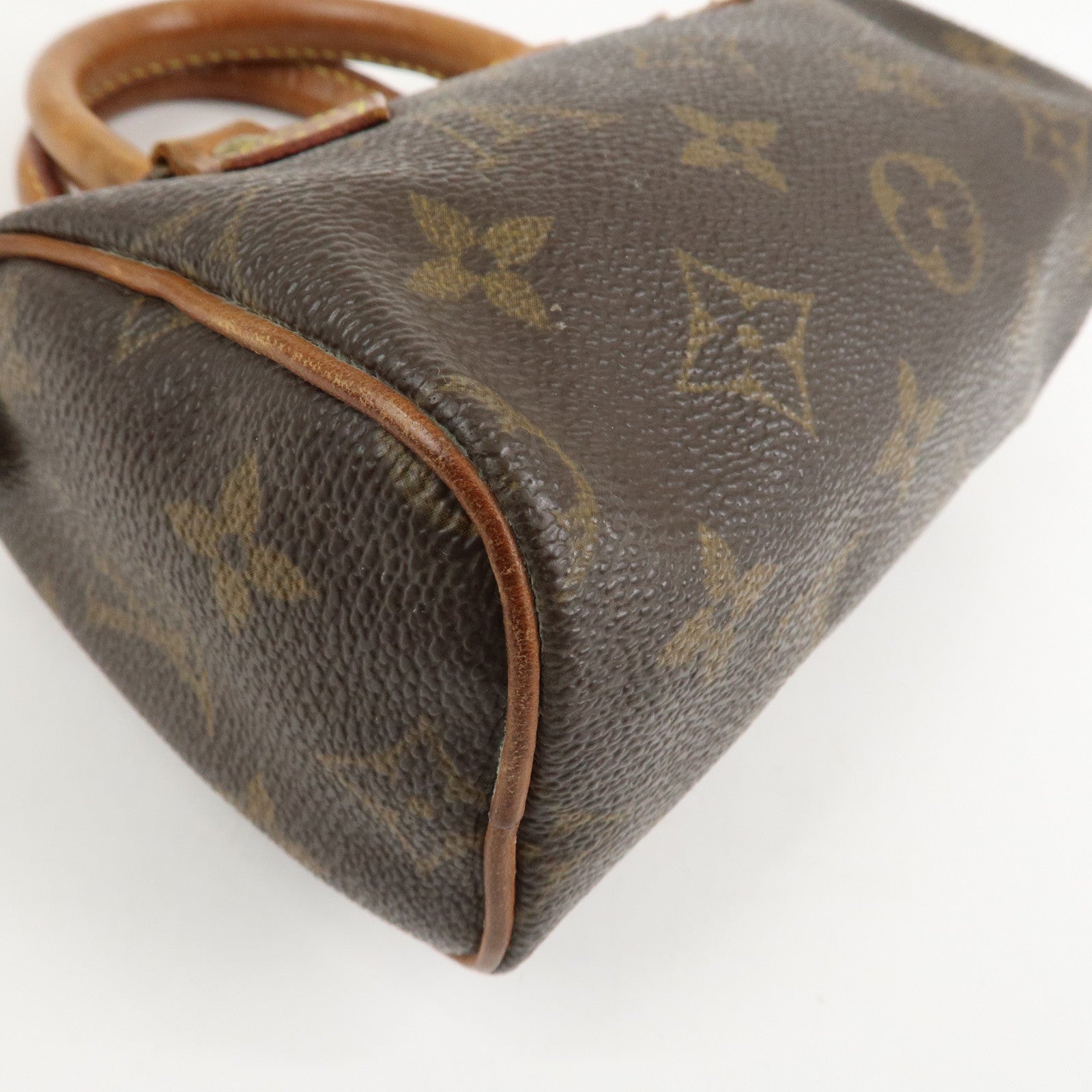 Louis Vuitton Monogram Mini Speedy & Strap Brown M41534 J75010