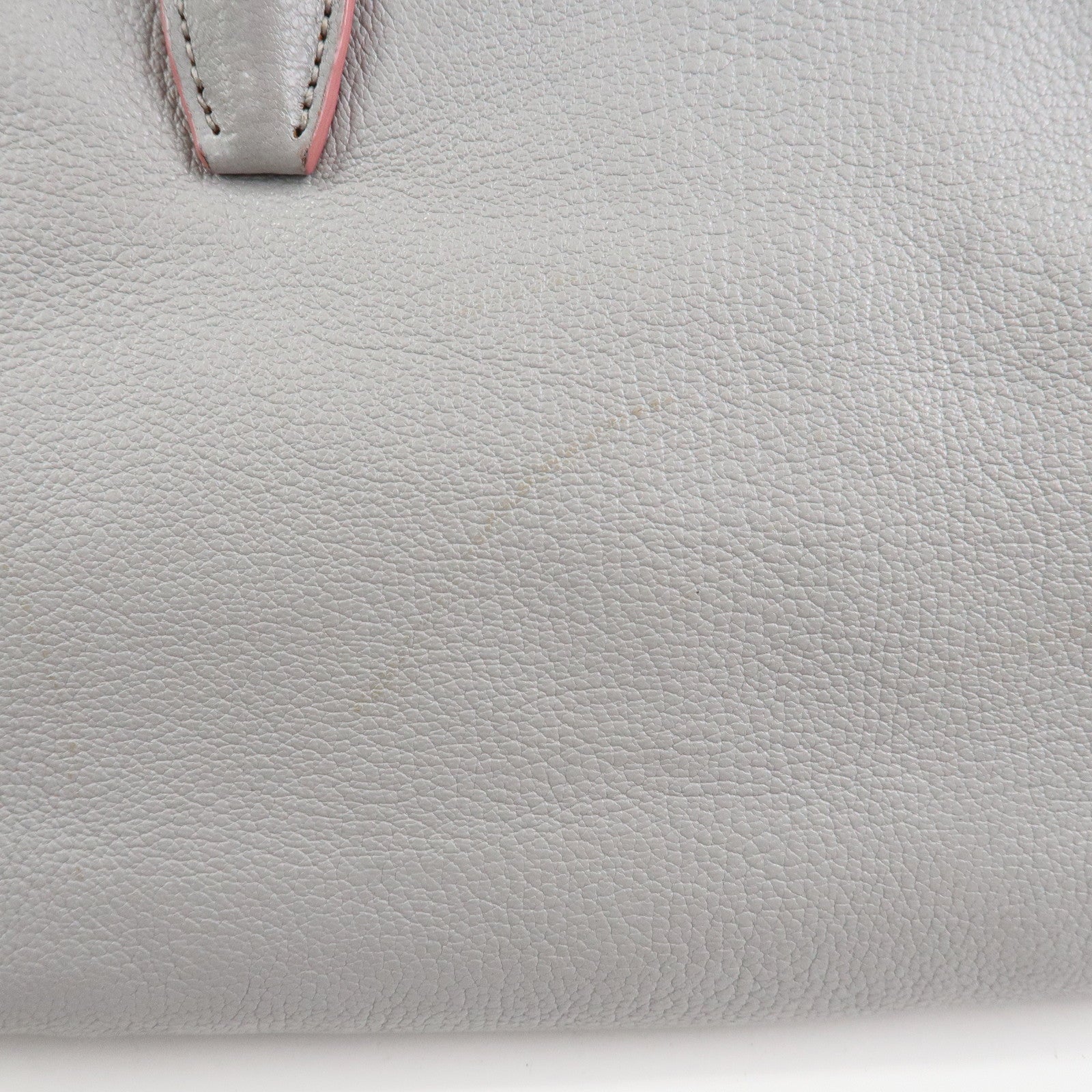 MIU MIU Madras Logo Leather 2WAY Bag Shoulder Bag Hand Bag 5BB016