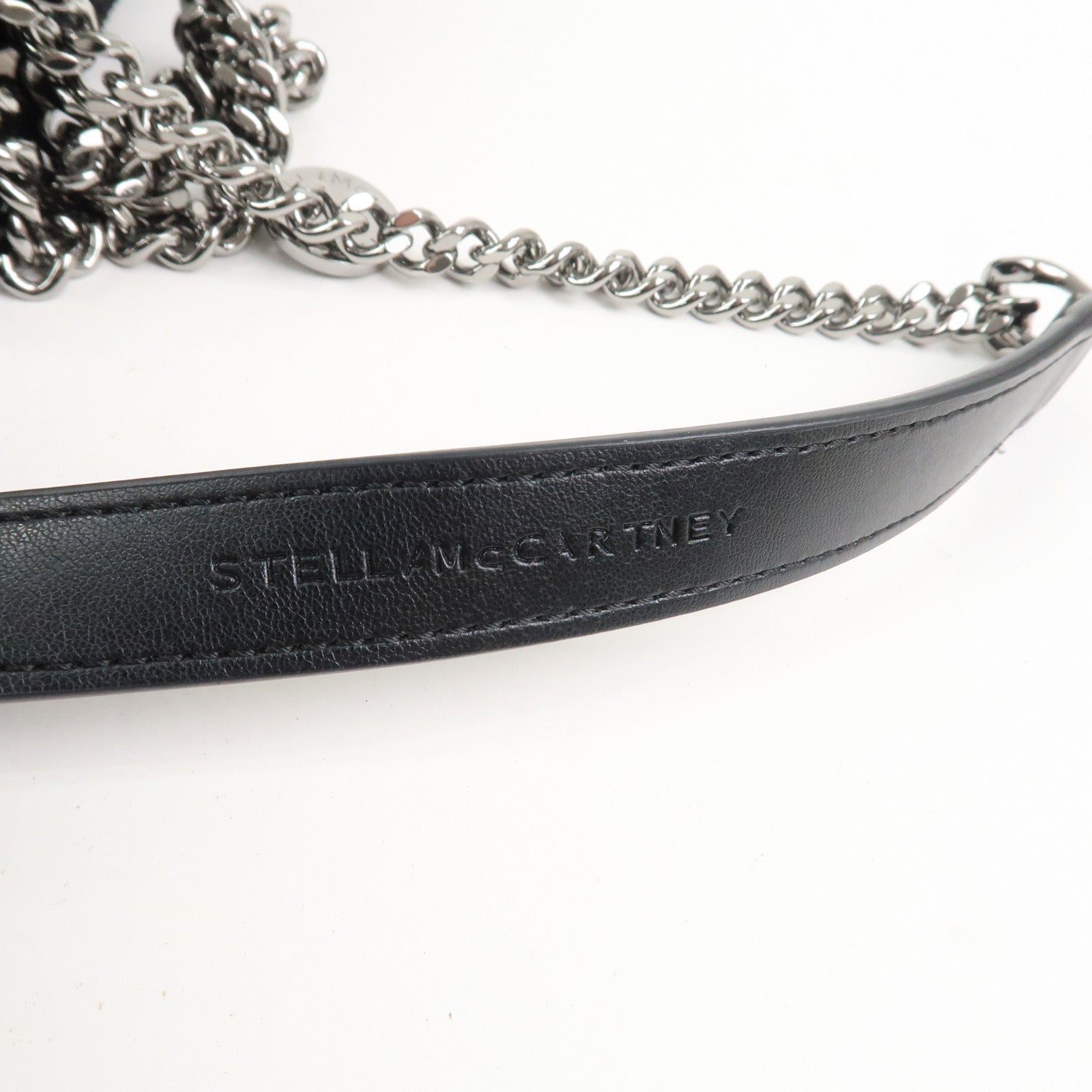 STELLA MCCARTNEY Falabella Polyester Leather Shoulder Bag Black