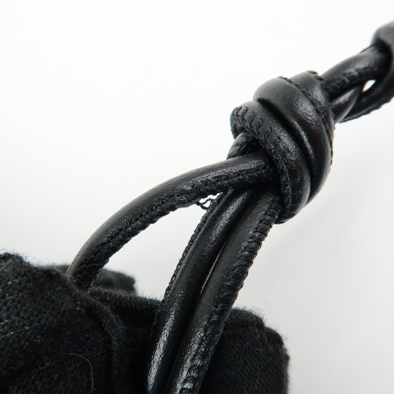 JIL SANDER Tangle Leather Small Shoulder Bag Crossbody Bag Black