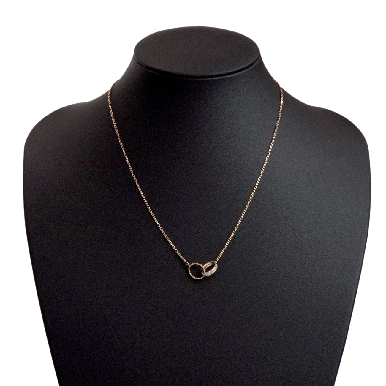 Cartier Baby Love Diamond Necklace K18 750PG Rose Gold