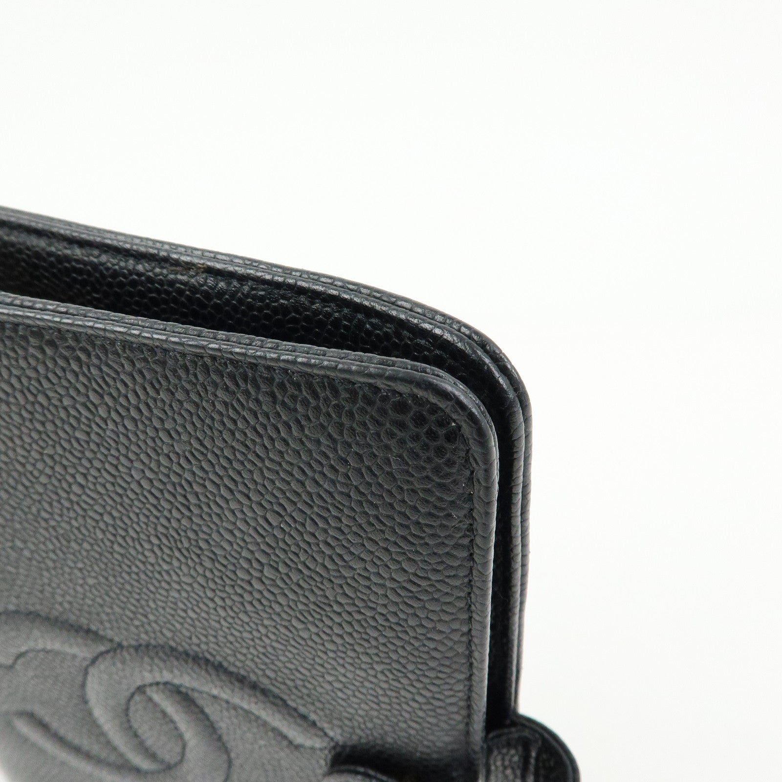 CHANEL COCO Mark Caviarskin Agenda Cover Planner Cover Black