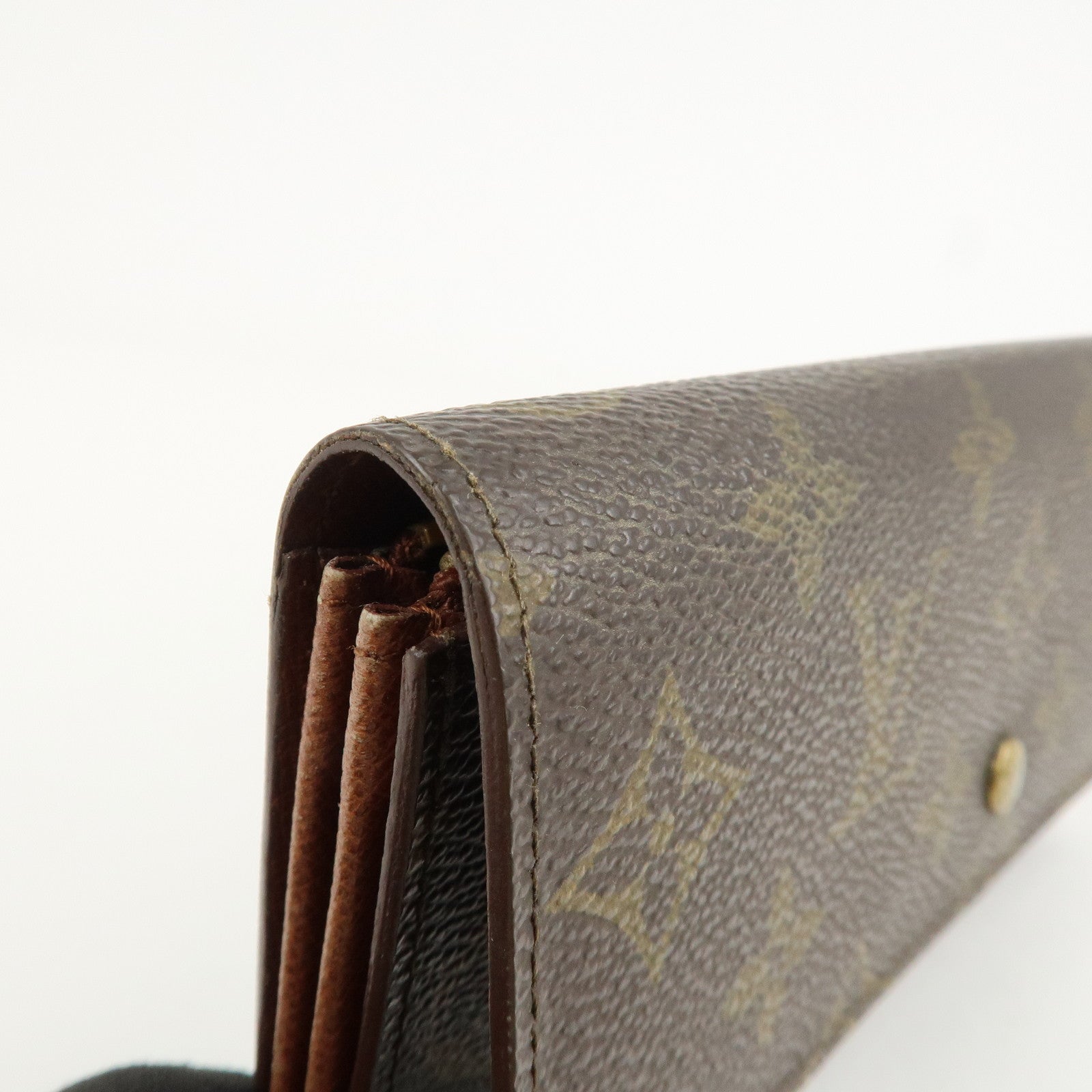 Louis Vuitton Set of 2 Monogram Canvas Wallet M61723 M61736 Used