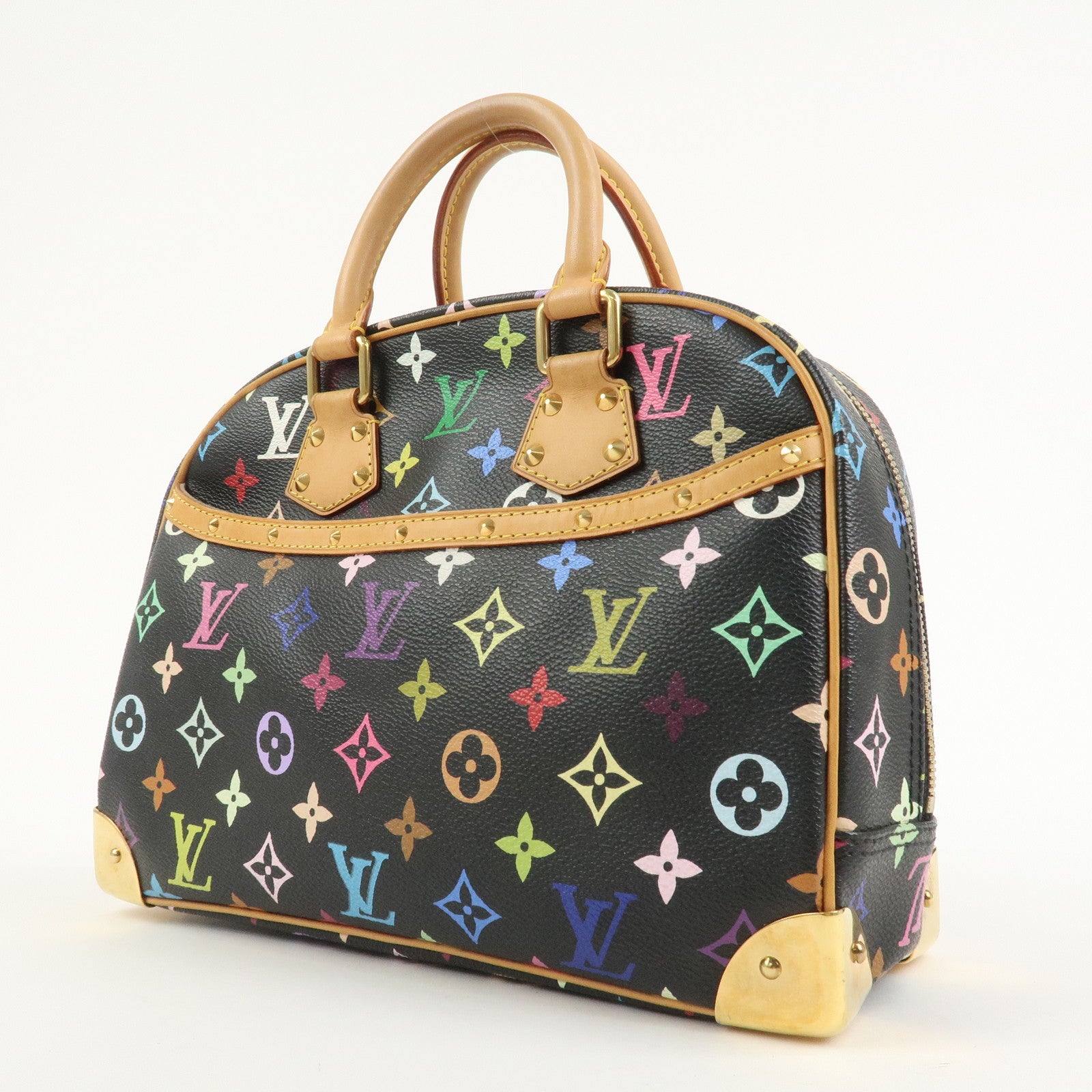 Louis Vuitton Monogram Multicolor Trouville Hand Bag Noir M92662