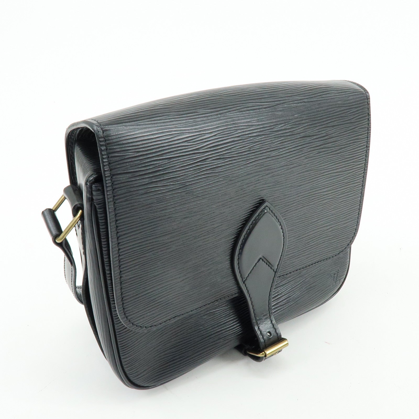 Louis Vuitton Epi Cartouchiere Shoulder Crossbody Bag Noir M52242
