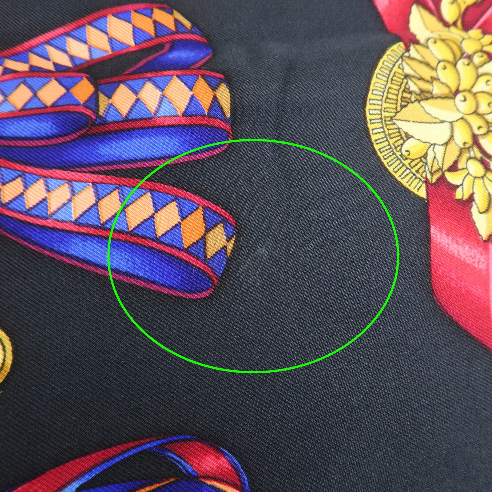 Hermes Carre 90 Silk 100% Scarf LES RUBANS DU CHEVAL Black