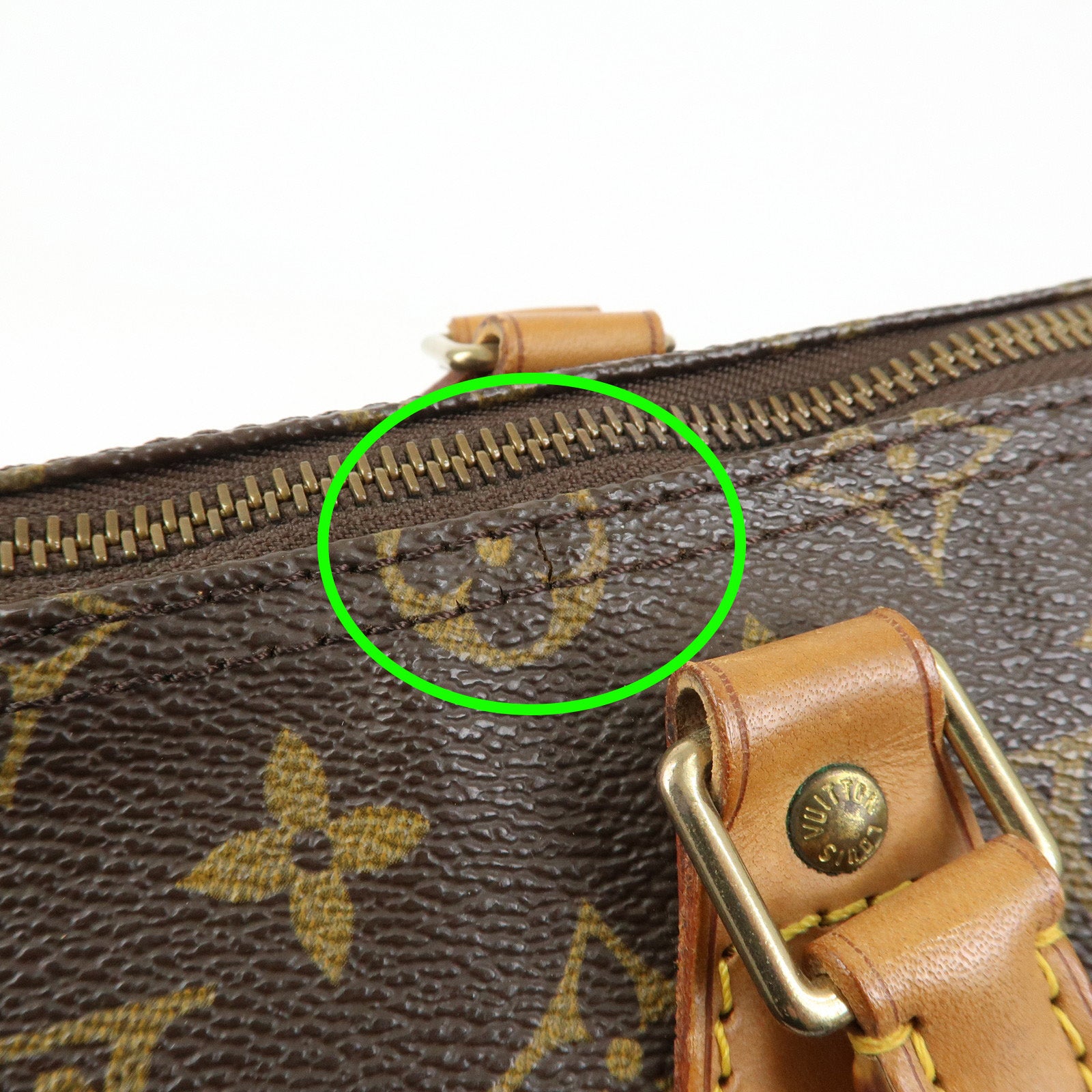 Louis Vuitton Monogram Speedy 35 Boston Bag Hand Bag Brown M41524