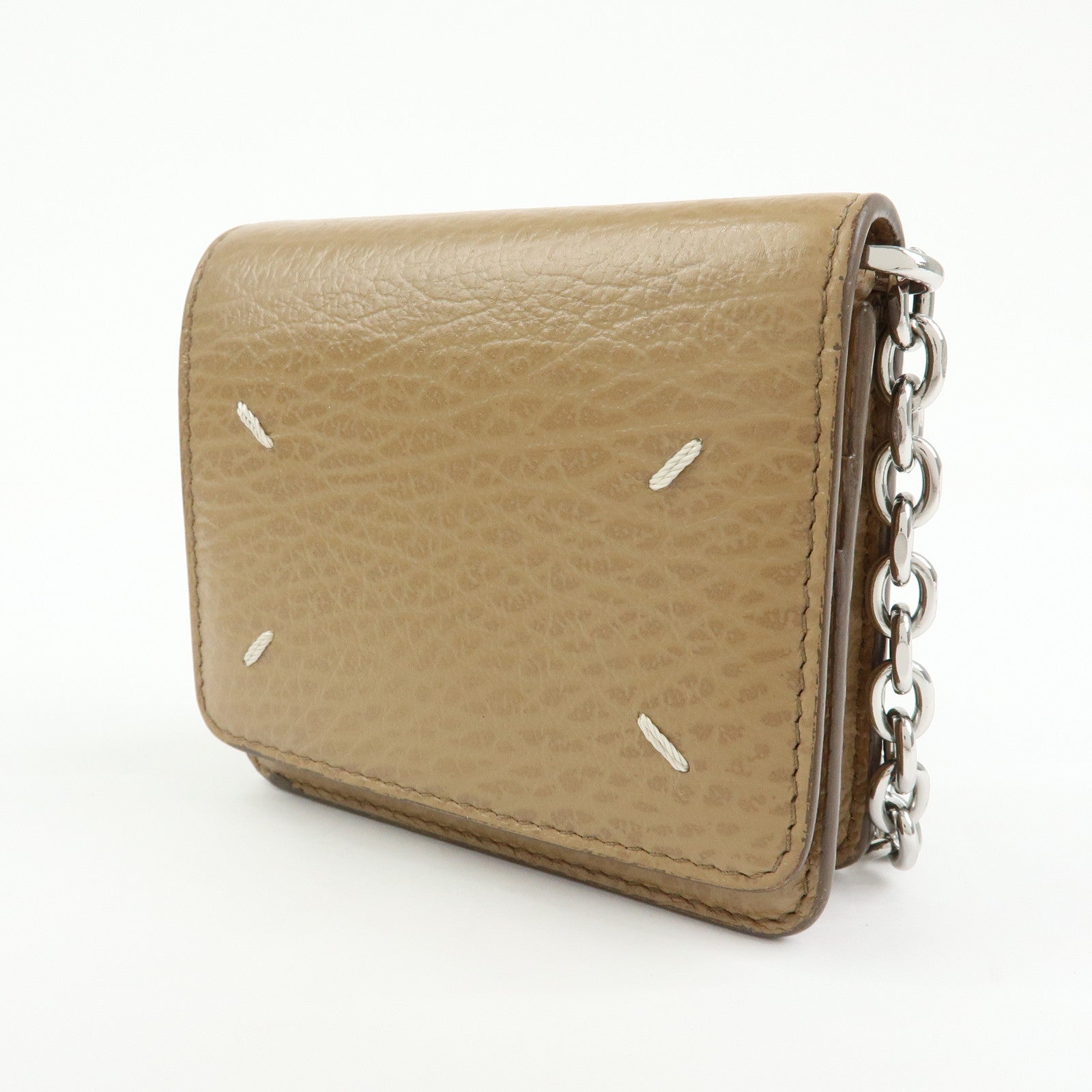 Maison Margiela Calf Leather 4 Stitch Mini Chain Wallet S56UI0148