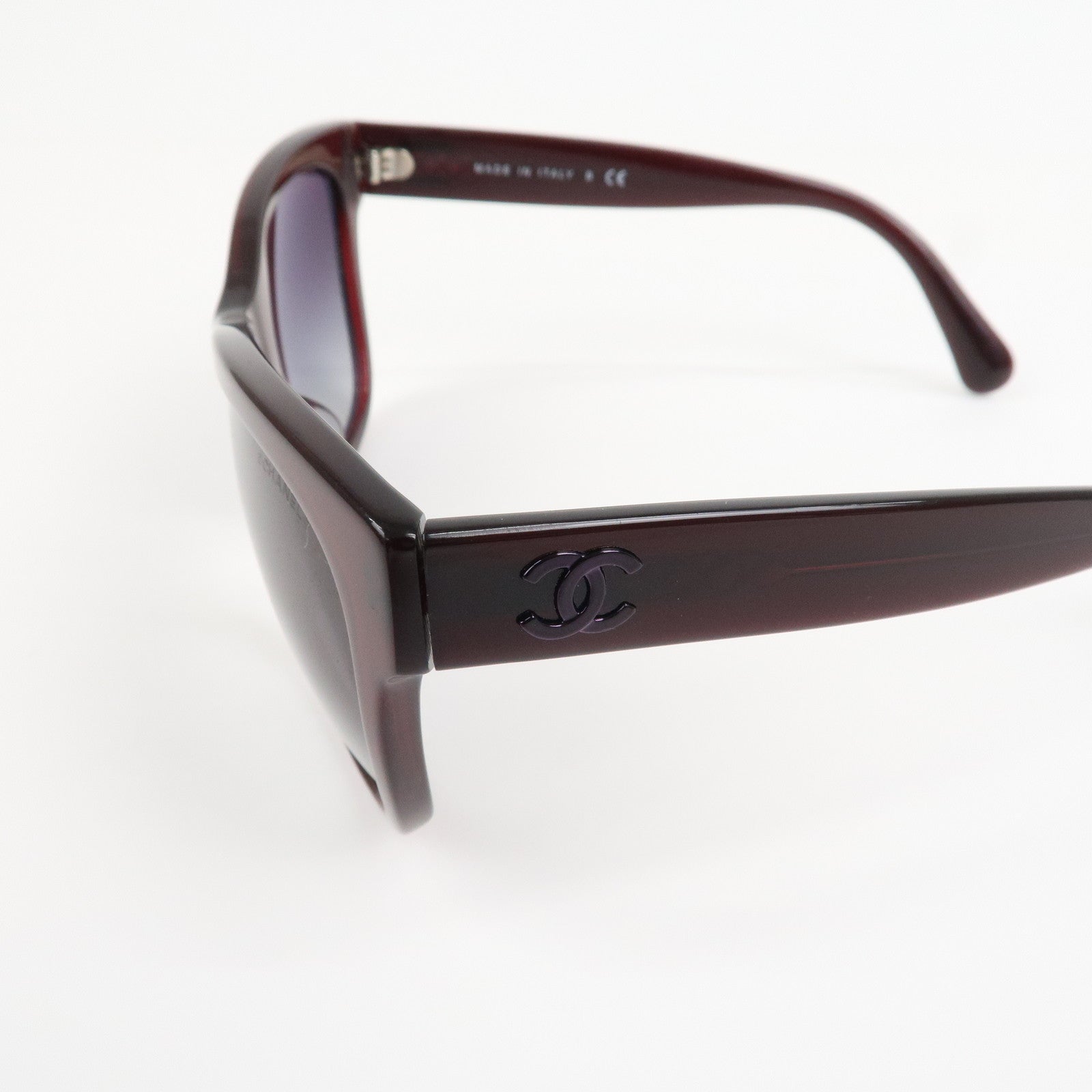 CHANEL Side COCO Mark Sunglasses ｃ.539S6 56□17 140 3N Brown 5380-A