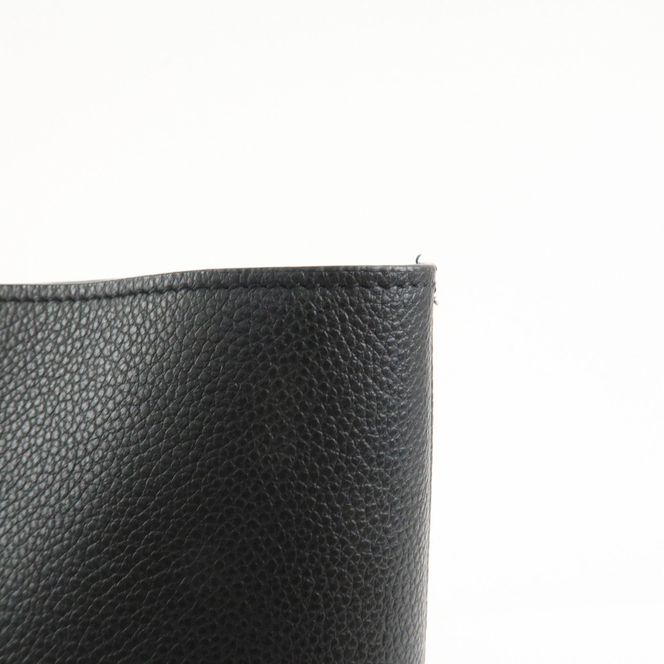 SAINT LAURENT PARIS Leather Tote Bag Hand Bag Black 676657