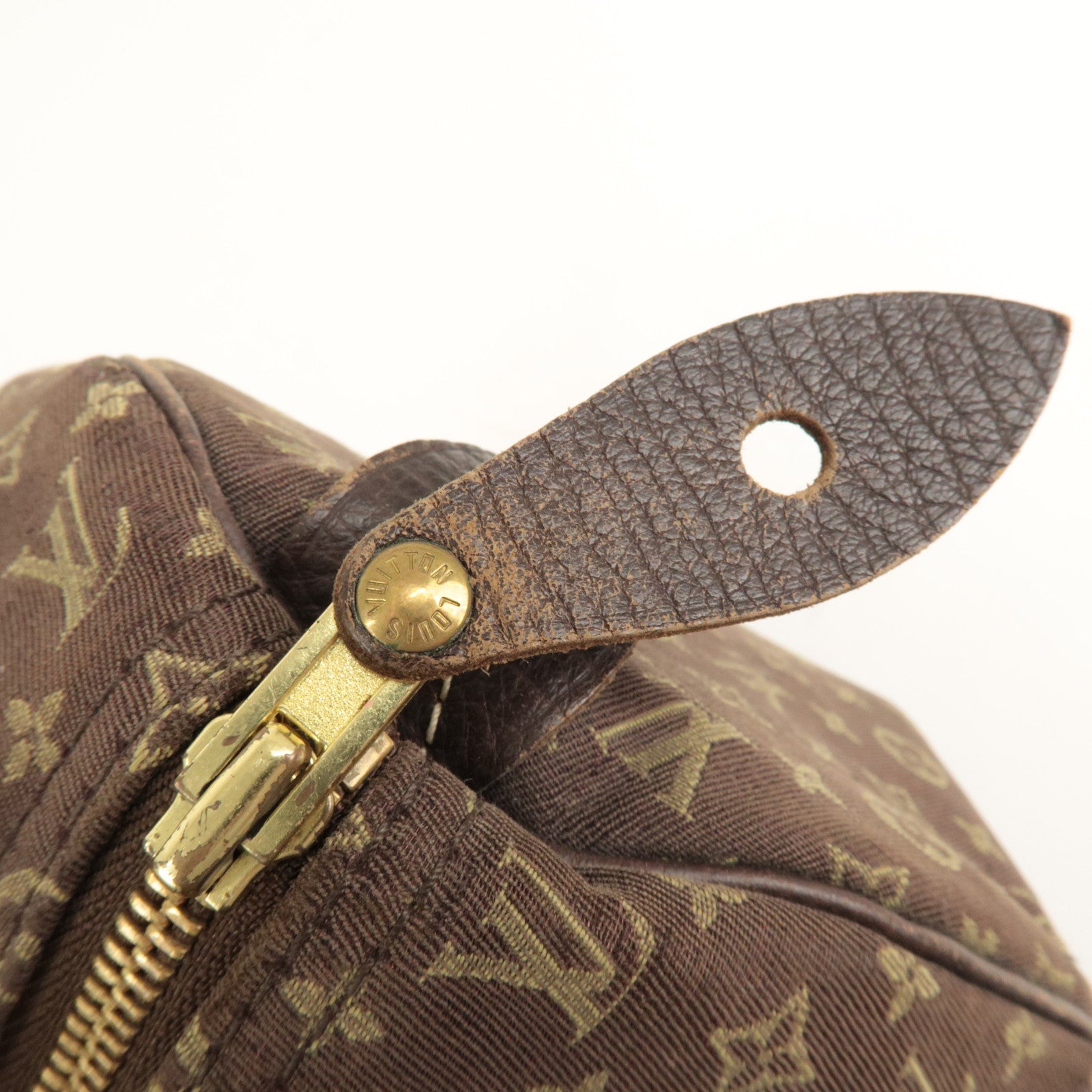 Louis Vuitton Monogram Mini Lin Speedy 30 Boston Bag Ebene M95224