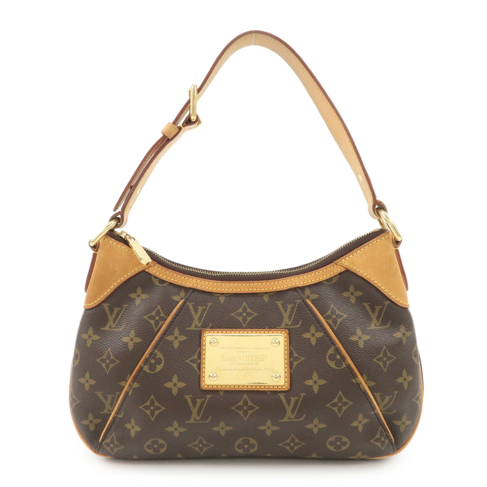 Louis Vuitton Monogram Thames PM Shoulder Bag Brown M56384 Used