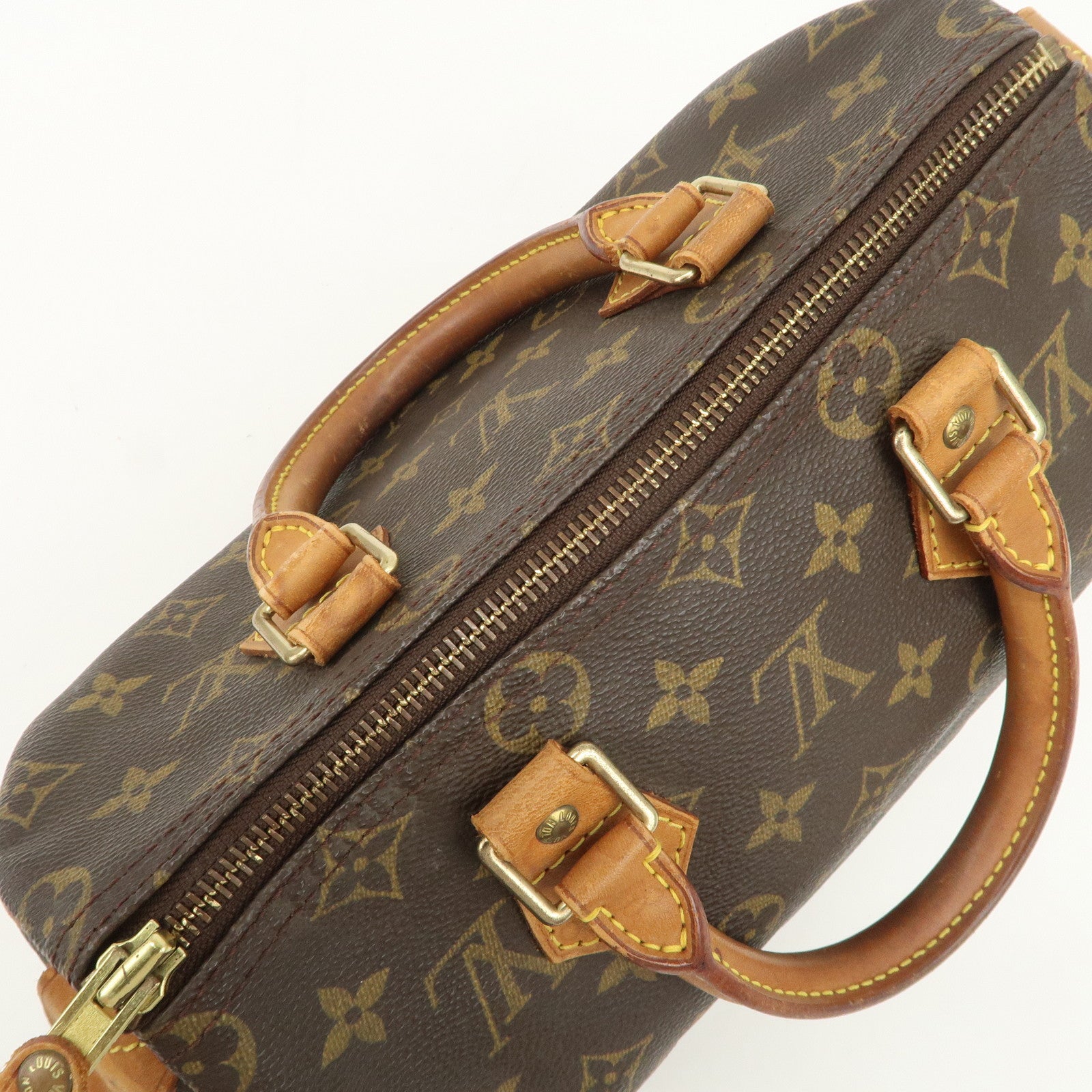 Louis Vuitton Monogram Speedy 25 Boston Bag Hand Bag Brown M41528