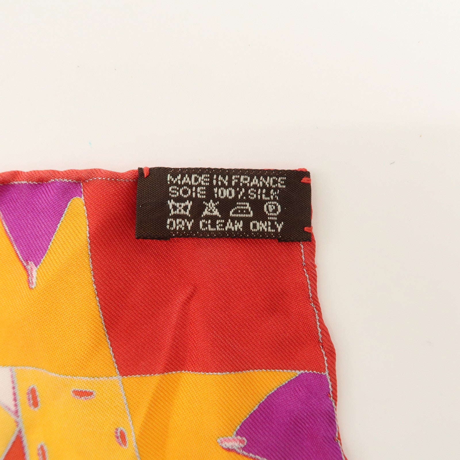 HERMES Carre 90 Silk 100% Scarf COUPONS INDIENS Multicolor Used